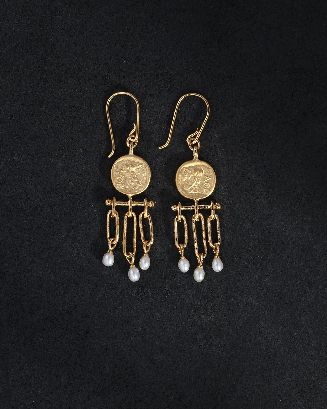 Palas Chandelier Earrings Gold Vermeil - Image 4