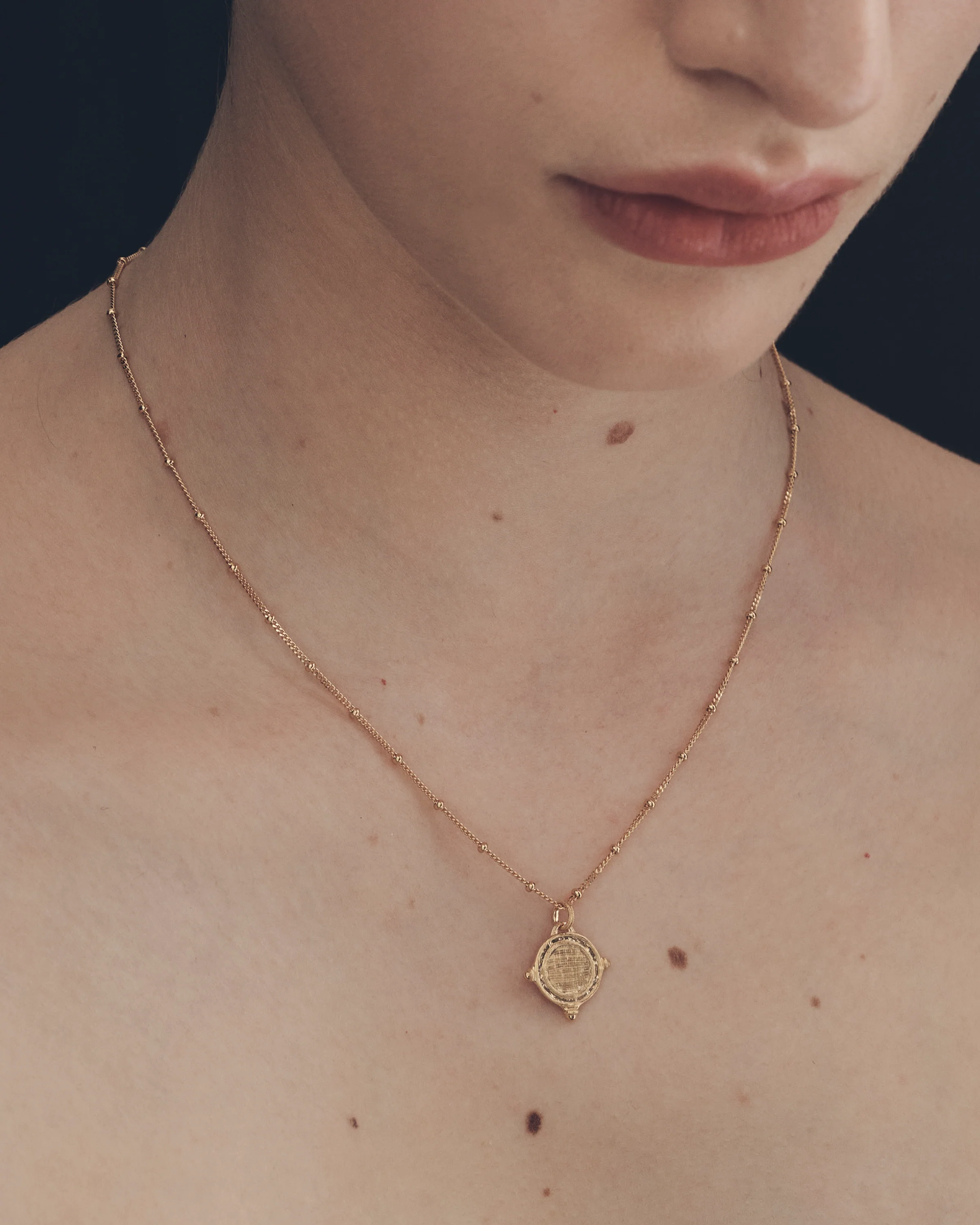 Petra Coin Necklace Gold Vermeil - Image 4