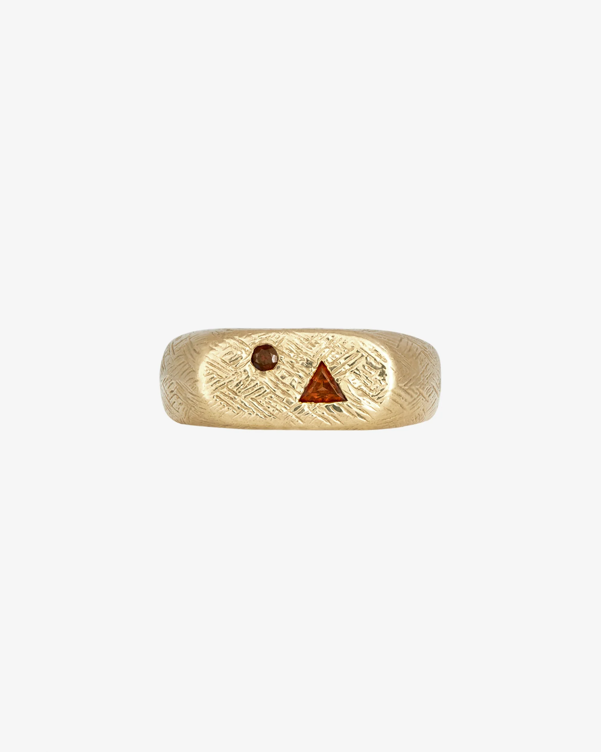 Pyra Ring Garnet Ruby Solid Gold - Image 4