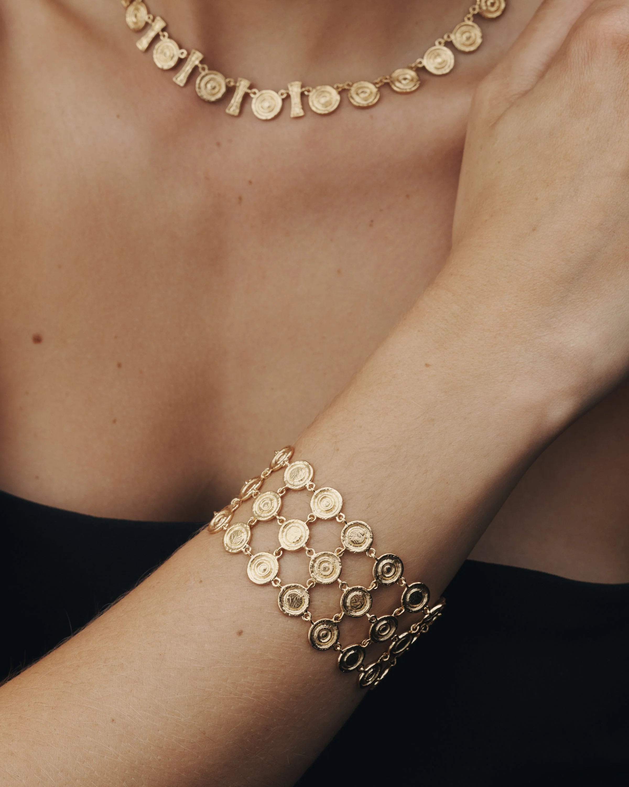 Reign Coin Bracelet Gold Vermeil - Image 3
