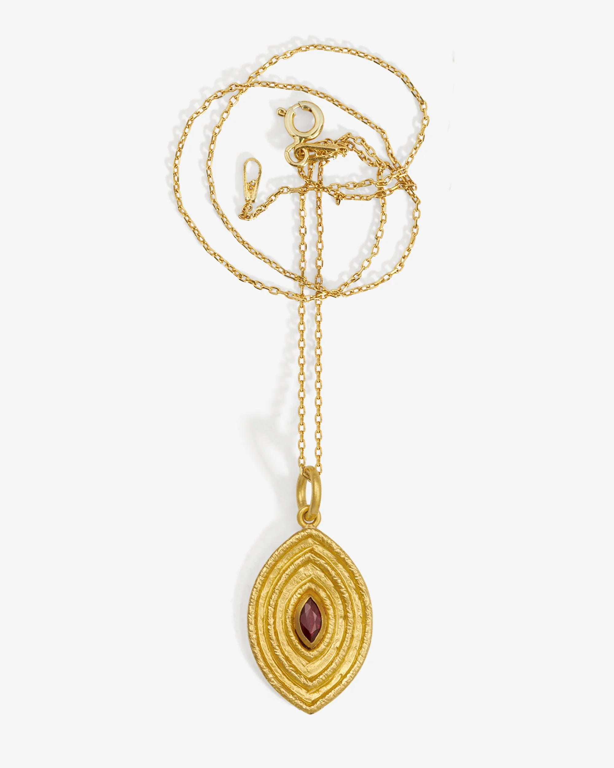 Reign Medium Necklace Ruby Solid Gold - Image 3