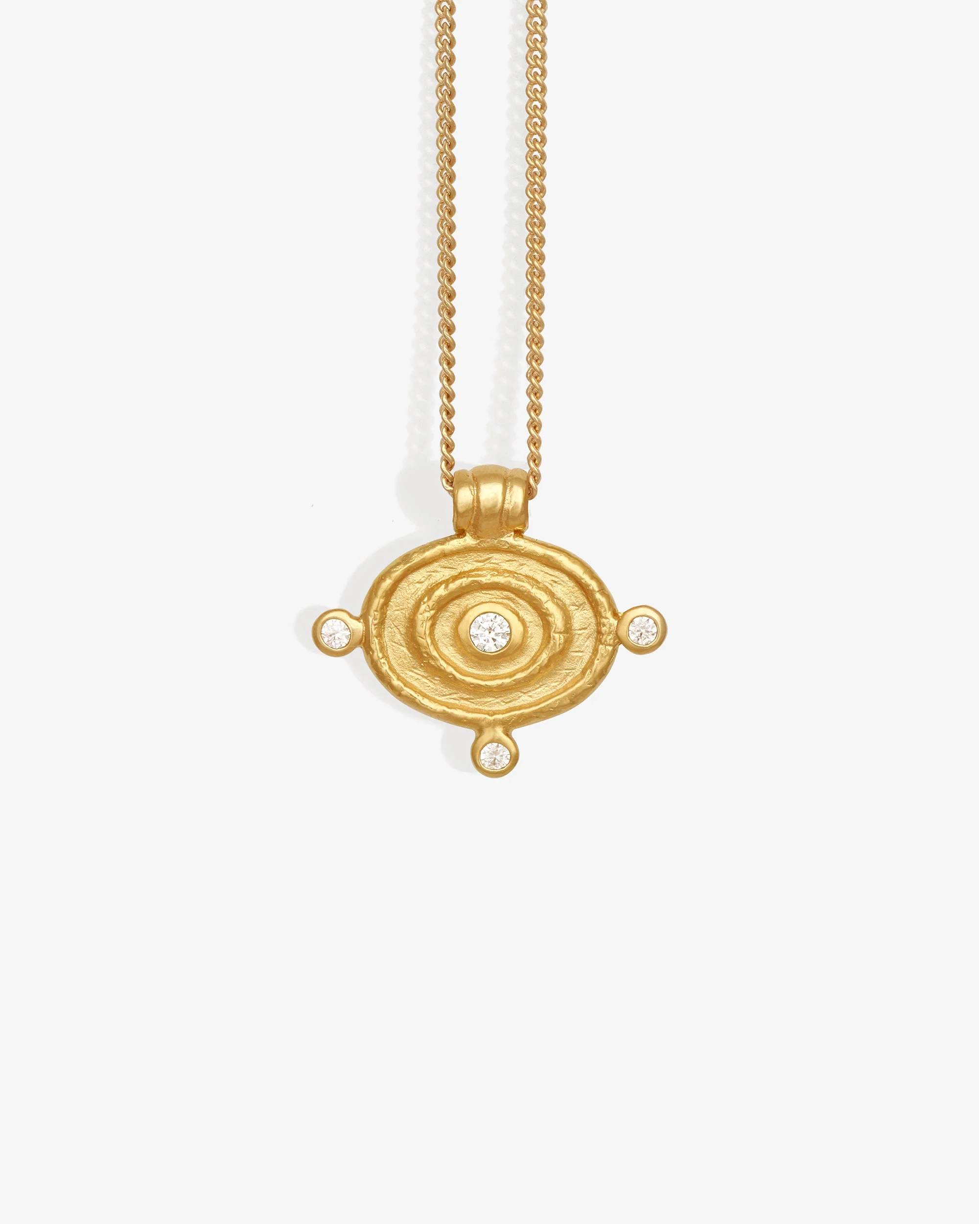 Reign Oval Necklace Gold Vermeil