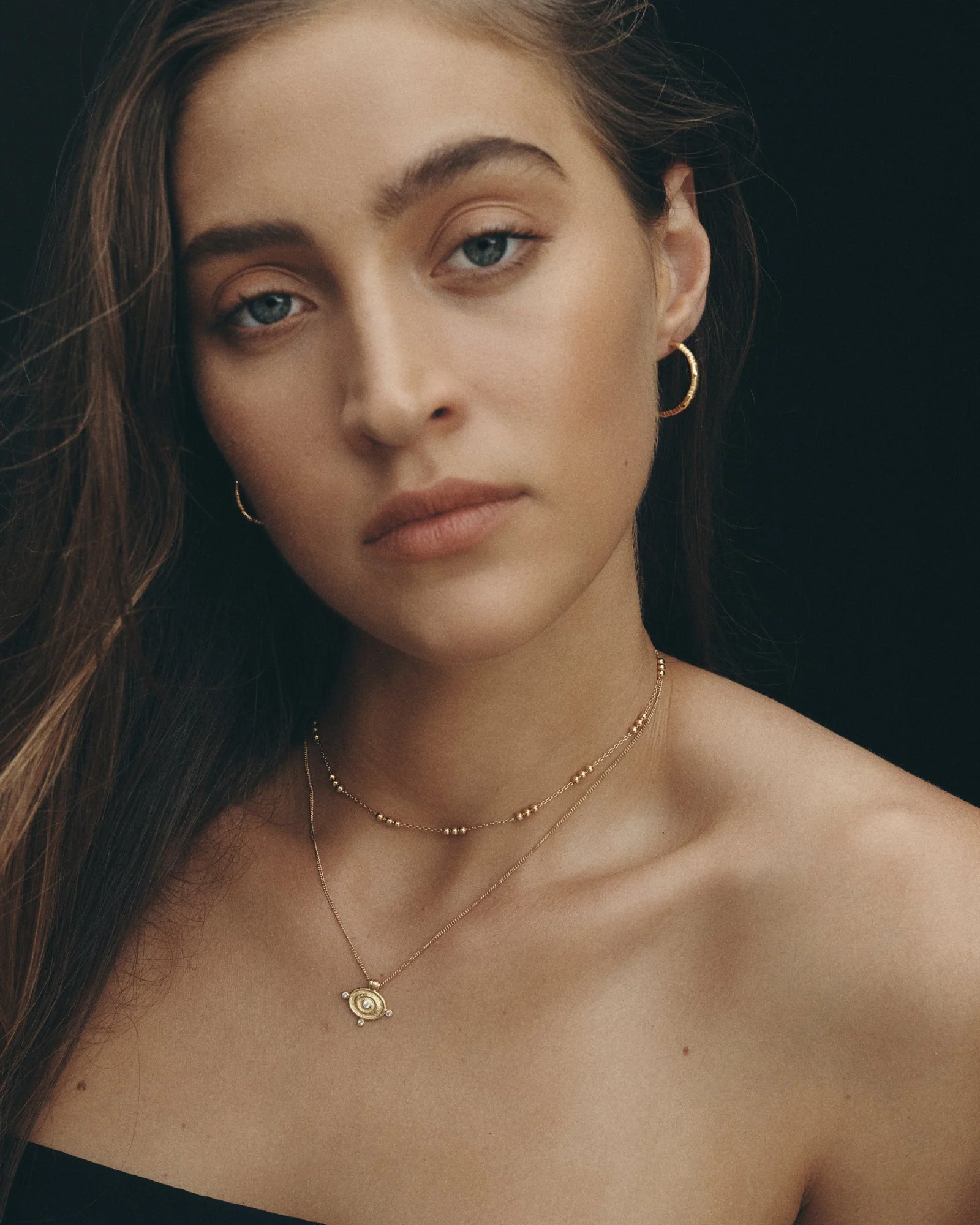 Reign Oval Necklace Gold Vermeil - Image 2
