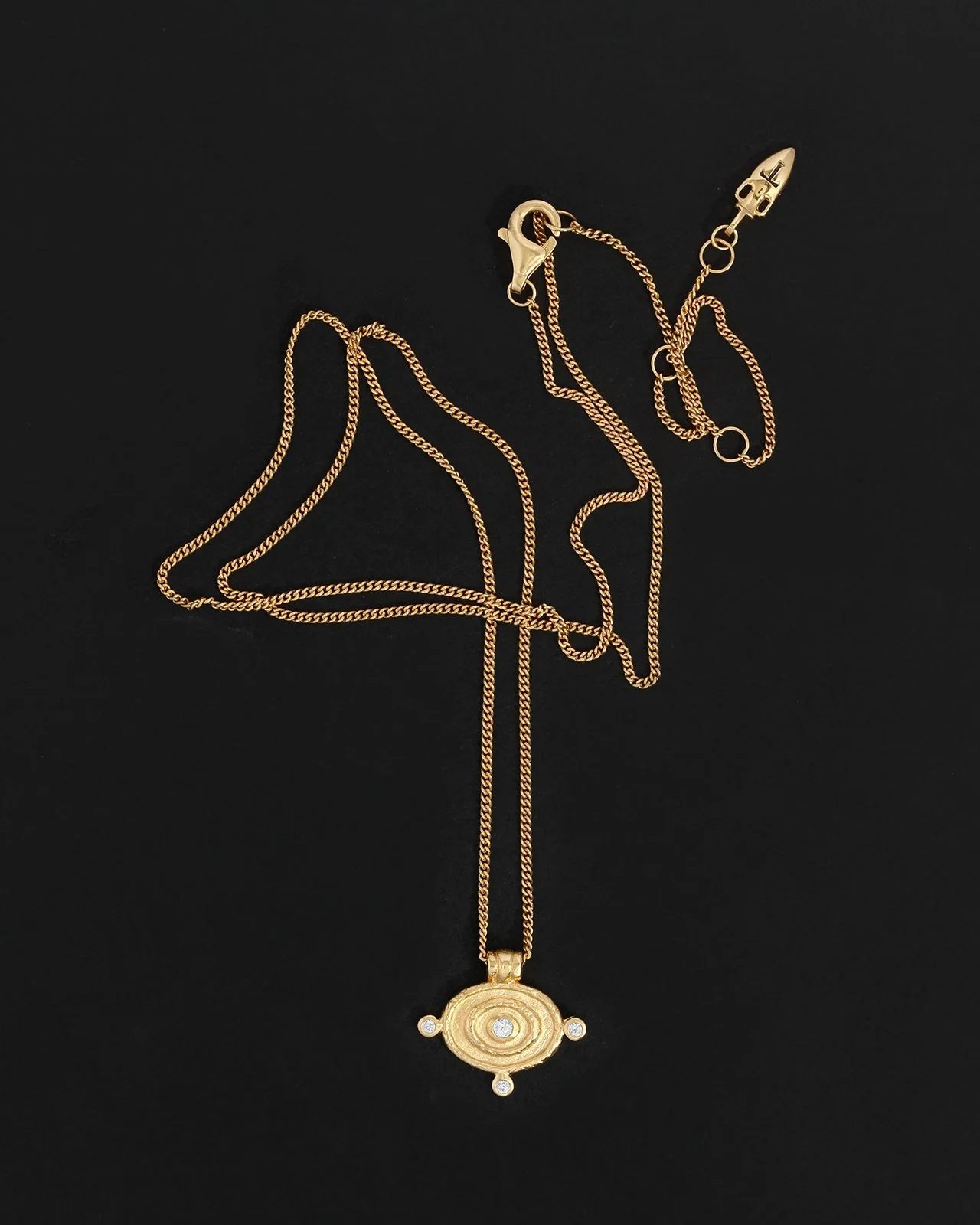 Reign Oval Necklace Gold Vermeil - Image 4
