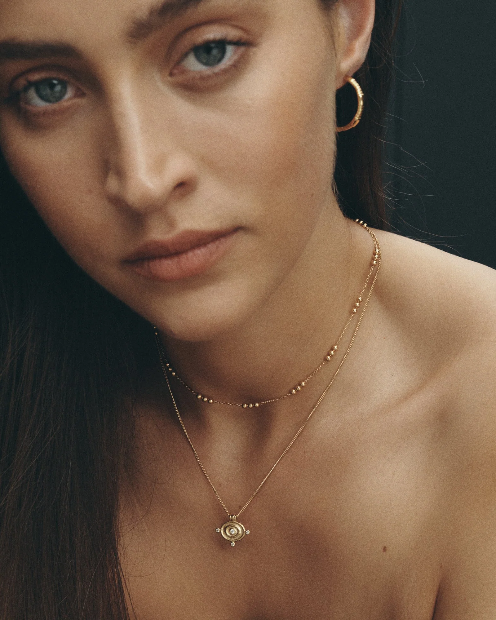Reign Oval Necklace Gold Vermeil - Image 5