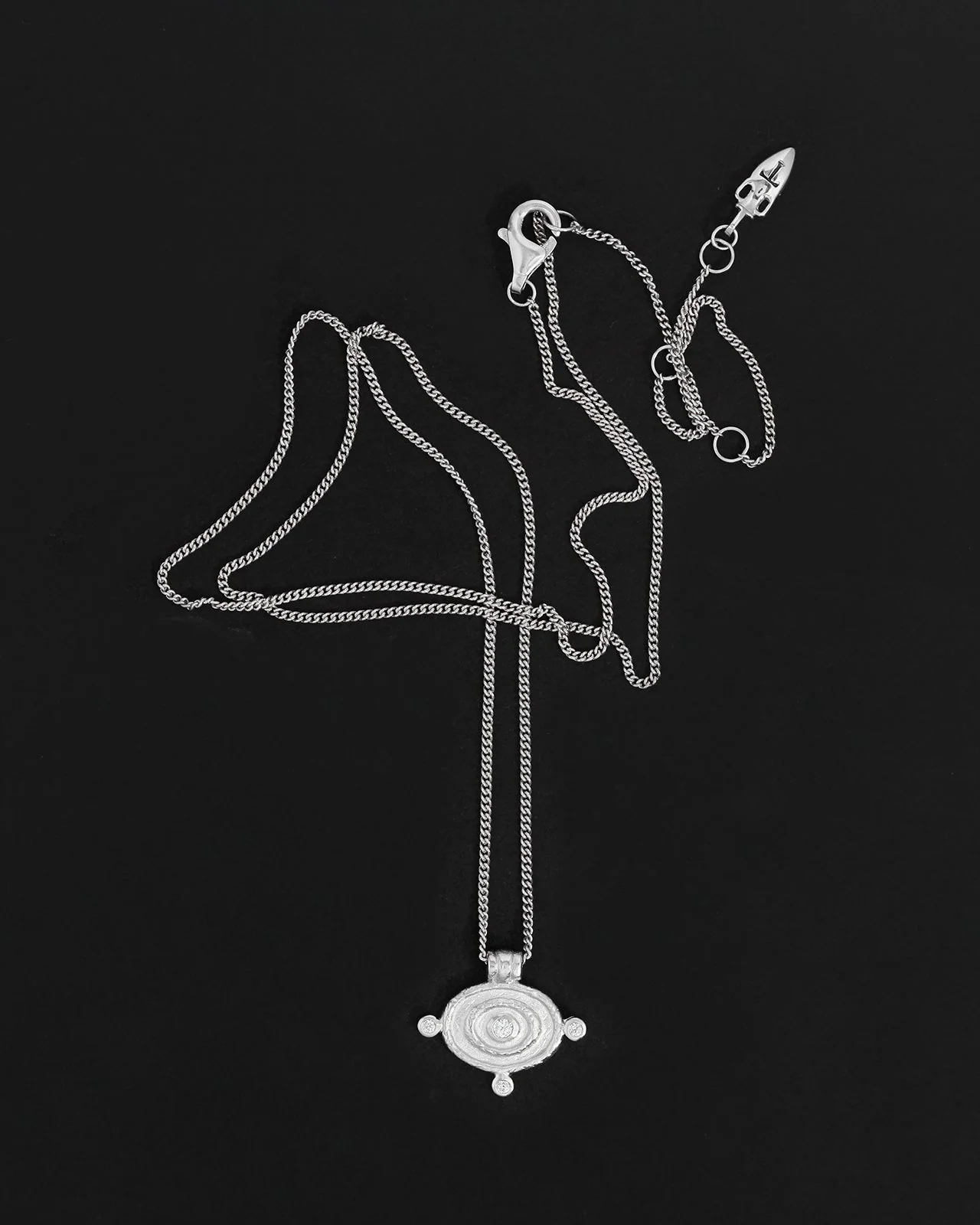 Reign Oval Necklace Silver - Image 4