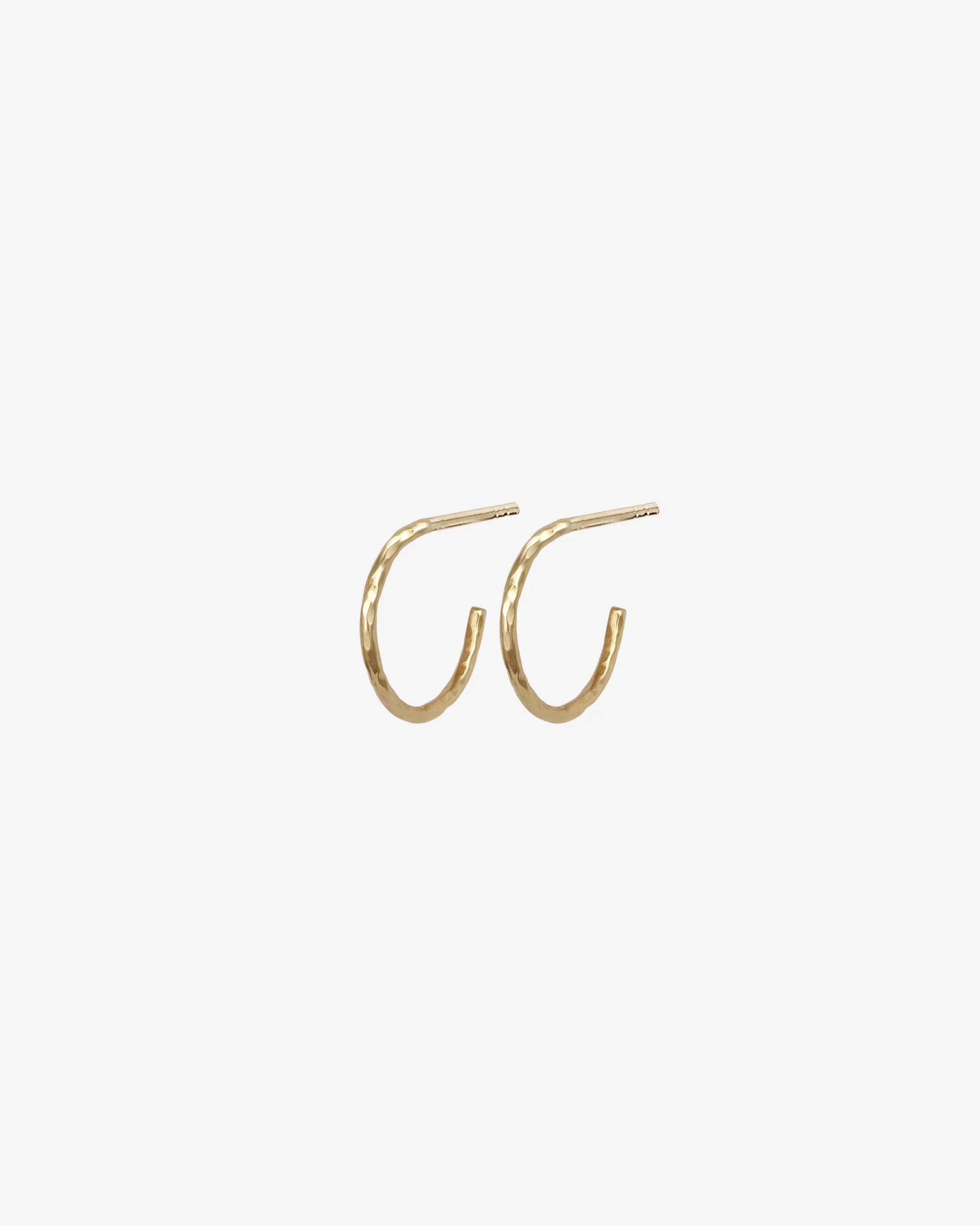 Relic Small Hoop Earrings Solid Gold