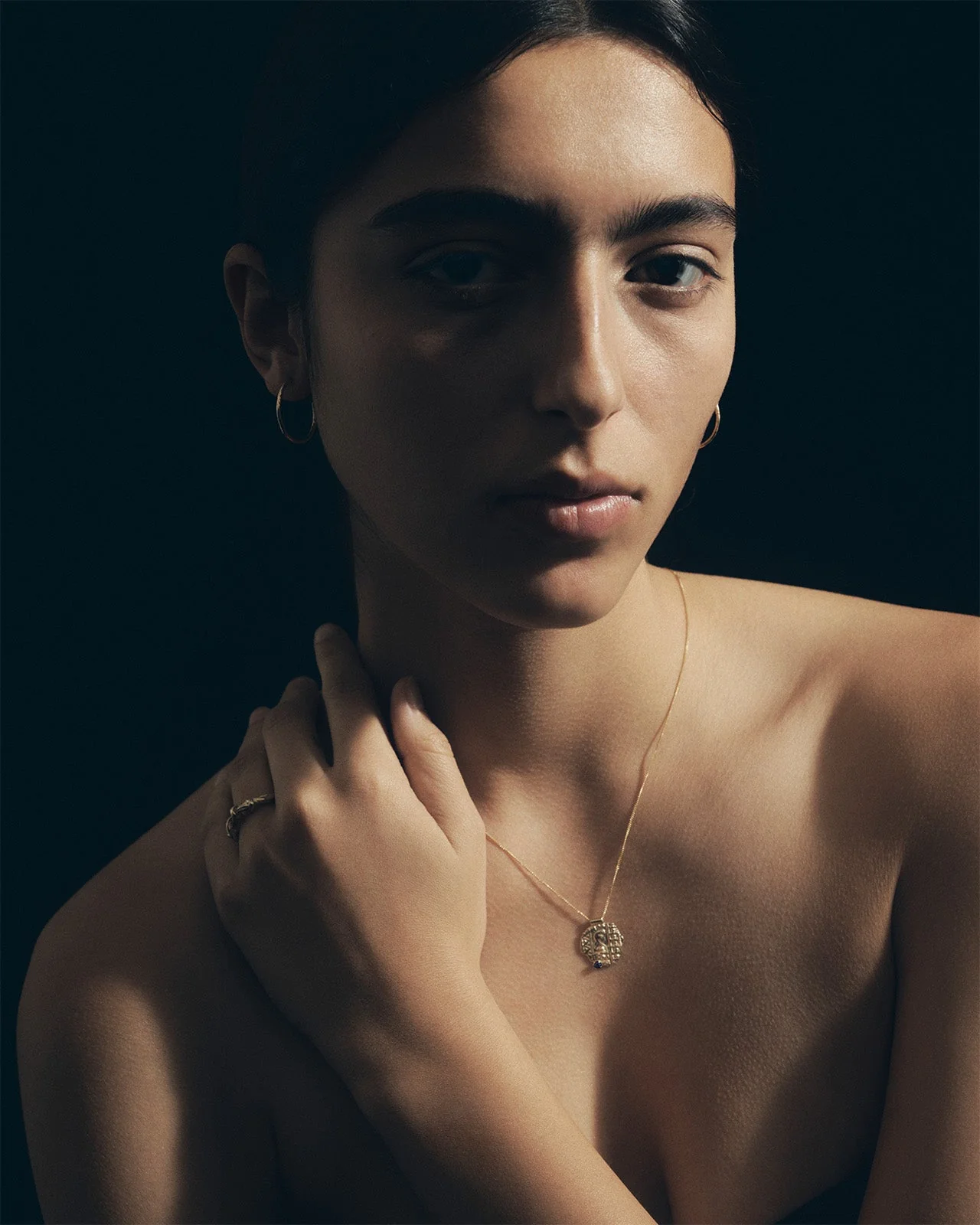 Relic VIII Necklace Sapphire Solid Gold - Image 2