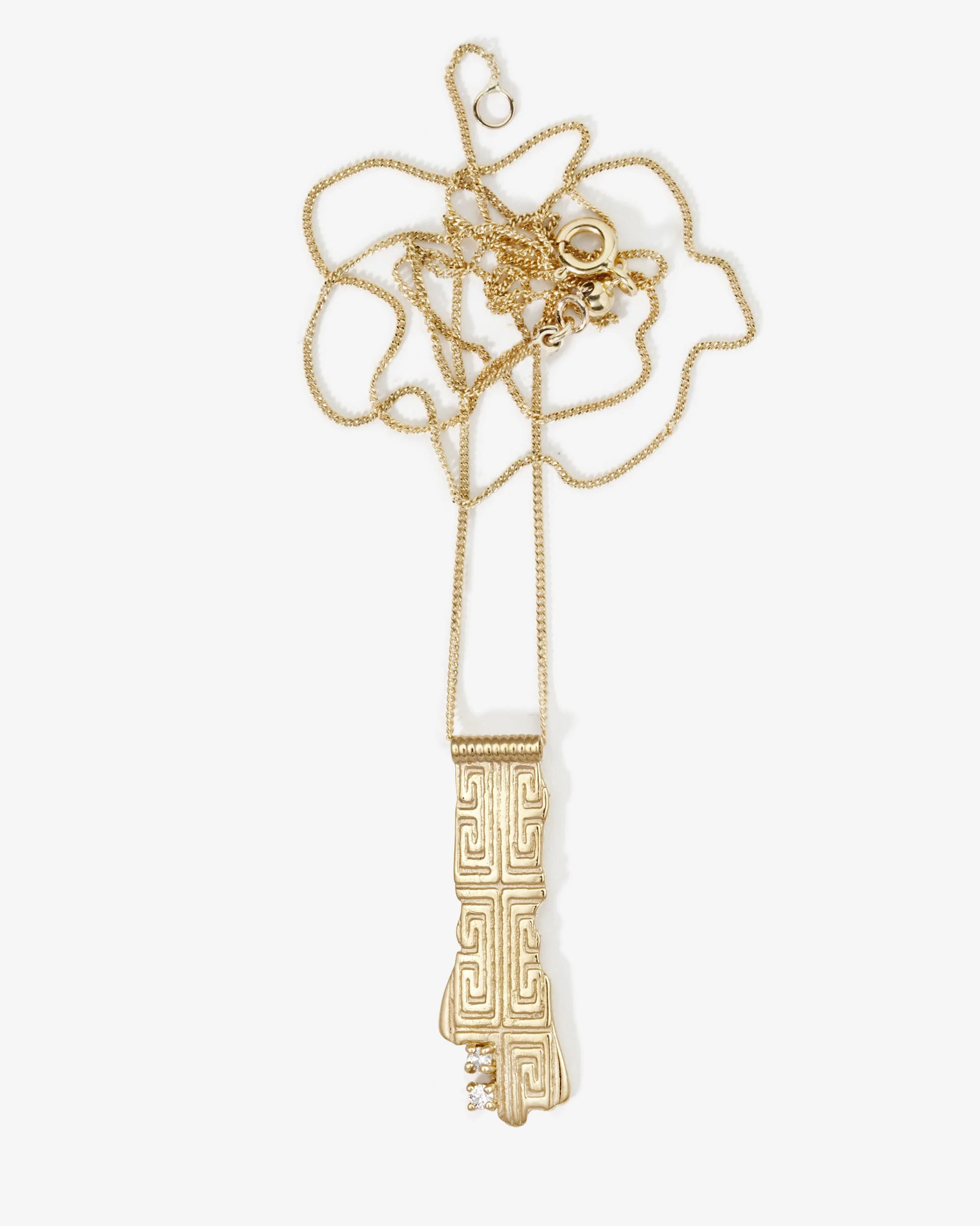 Relic X Necklace Diamond Solid Gold - Image 3