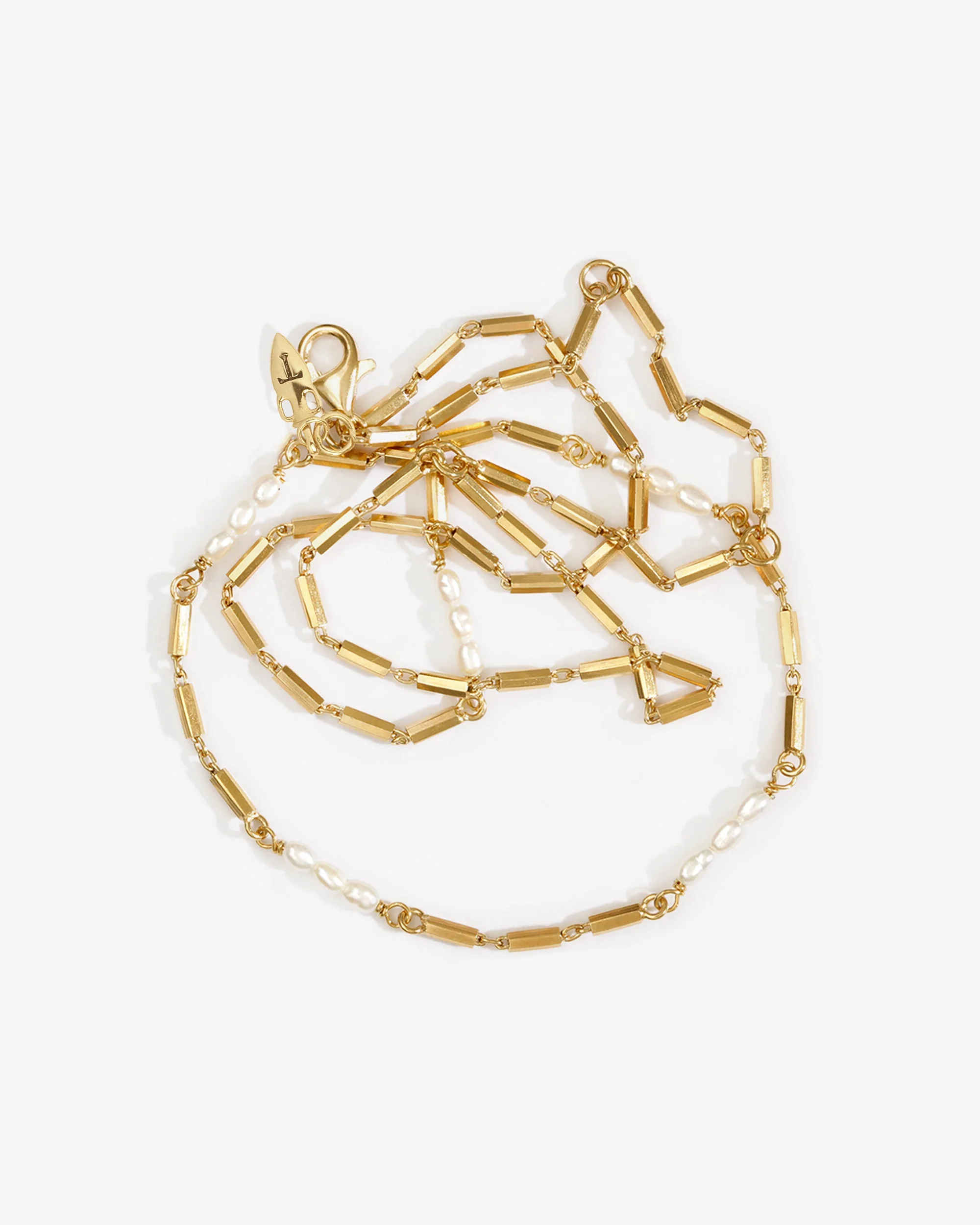 Riviera Necklace Pearl Gold Vermeil - Image 3