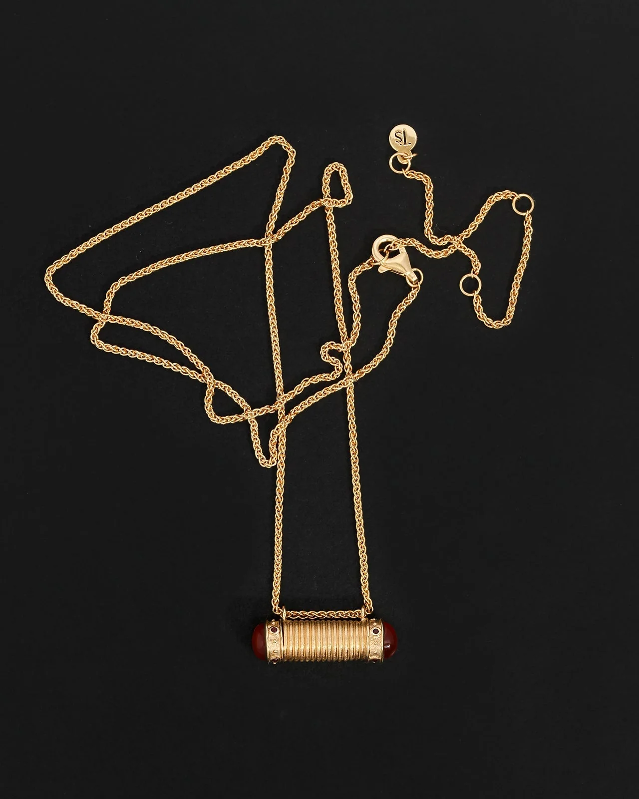 Sacred Scroll Necklace Gold Vermeil - Image 4