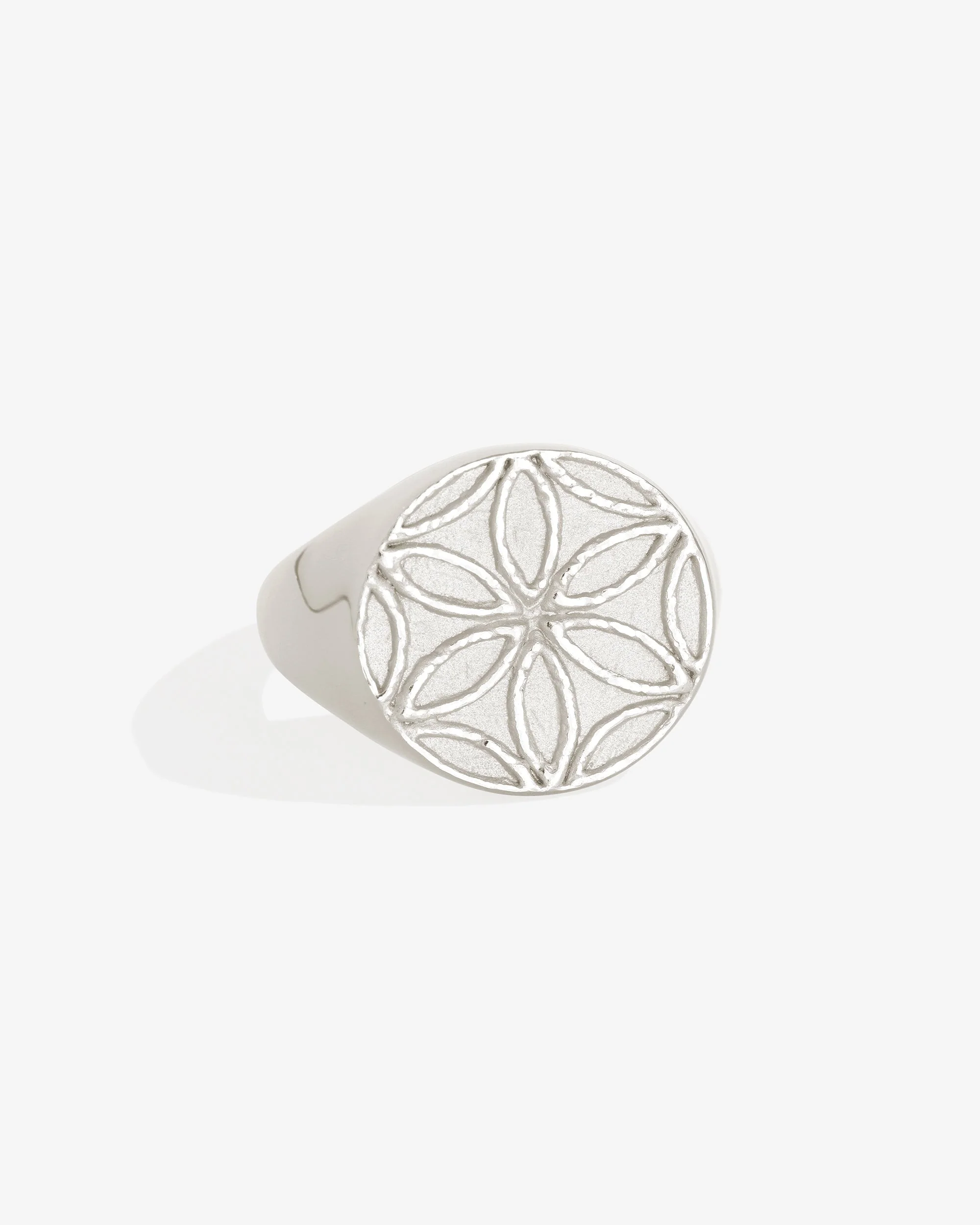 Seed of Life Seal Ring Silver