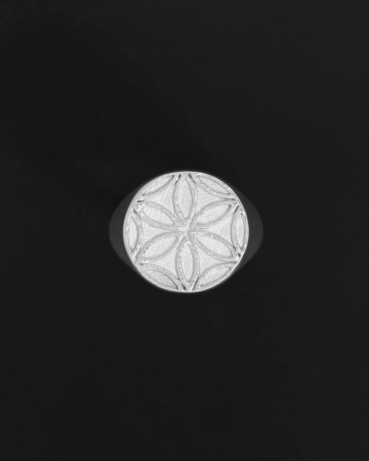 Seed of Life Seal Ring Silver - Image 3