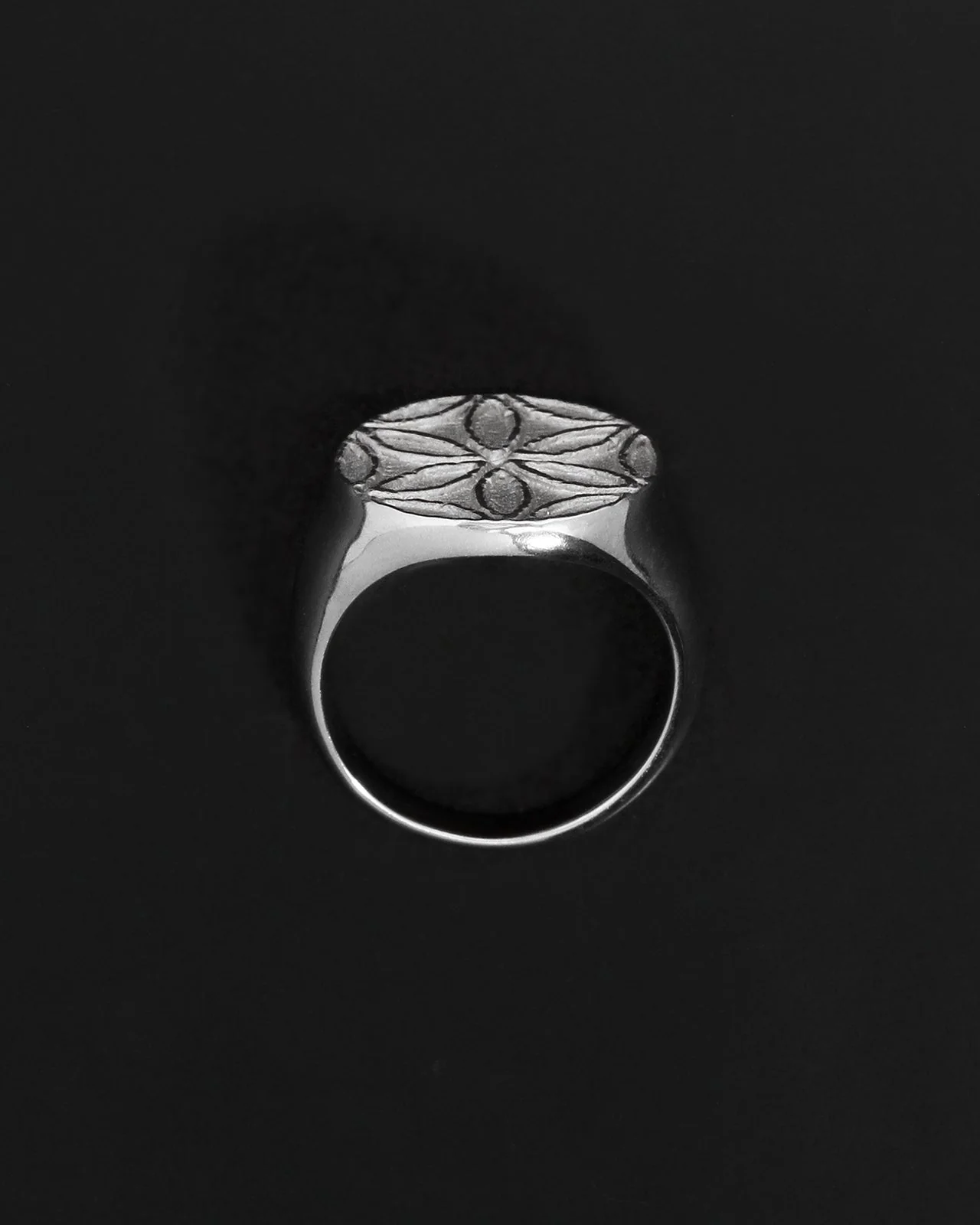 Seed of Life Seal Ring Silver - Image 5