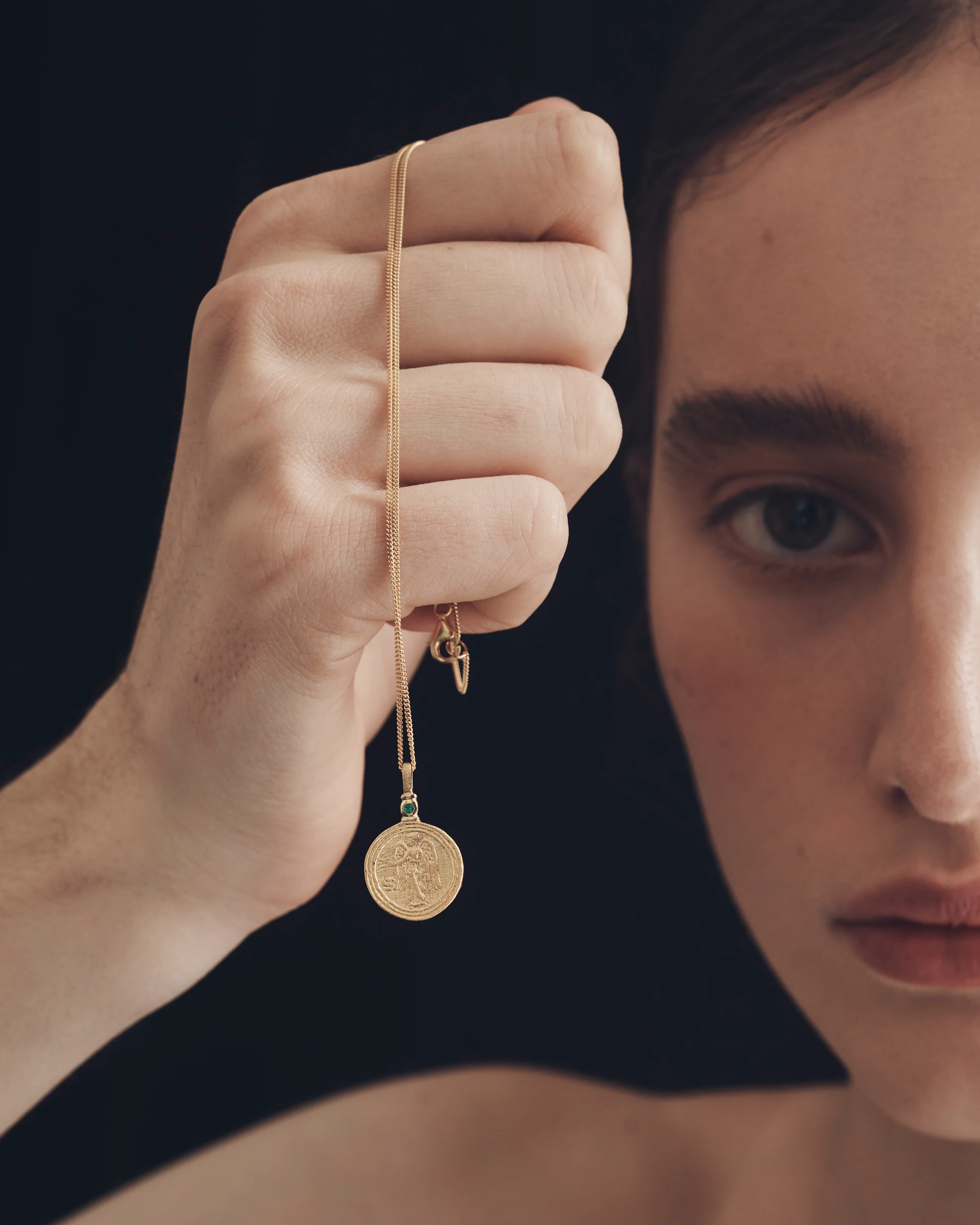 Serafina Coin Necklace Gold Vermeil - Image 4