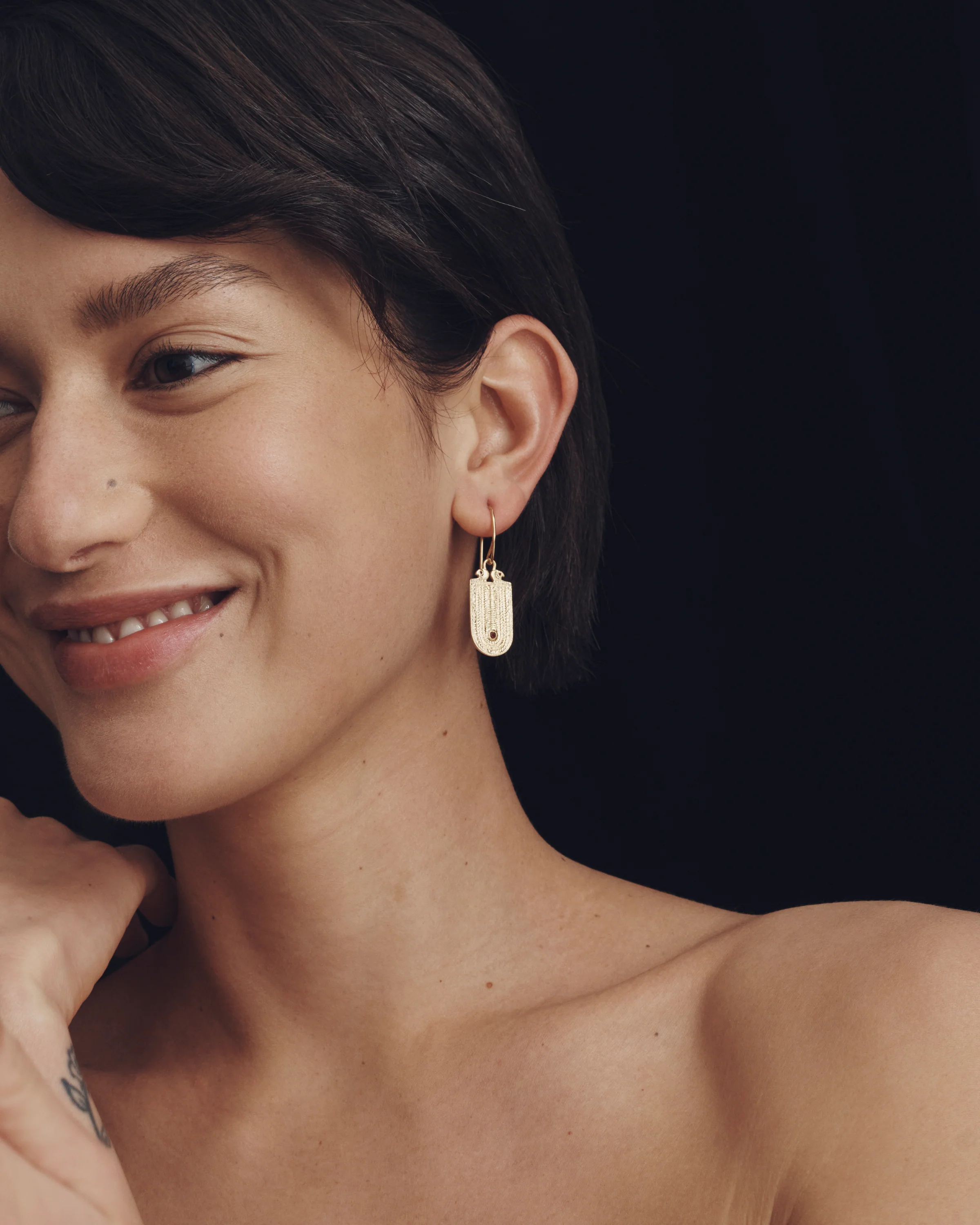Seth Earrings Gold Vermeil - Image 3