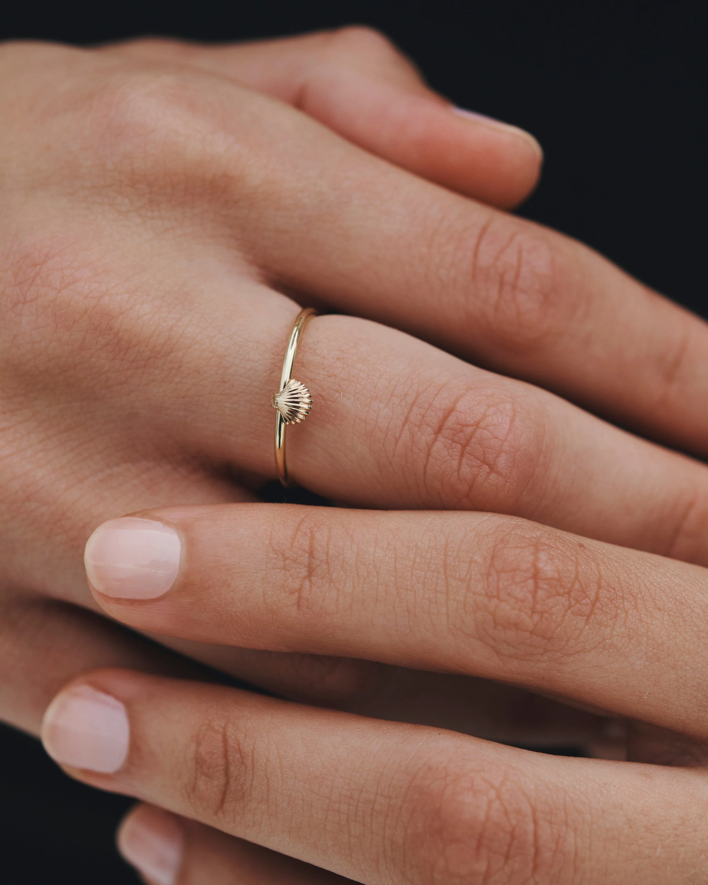 Sia Stacking Ring Solid Gold - Image 2