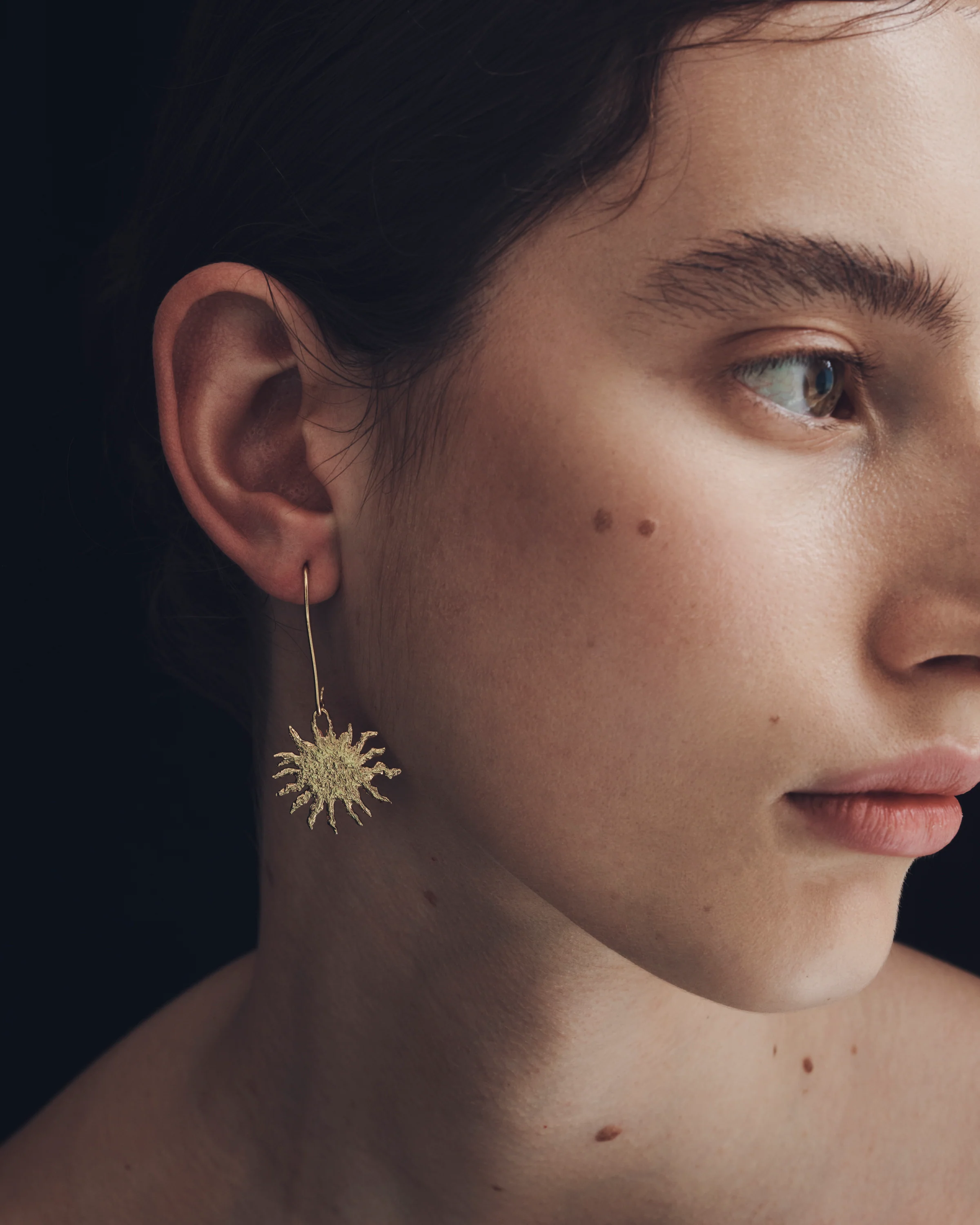 Soleil Earrings Gold Vermeil - Image 4
