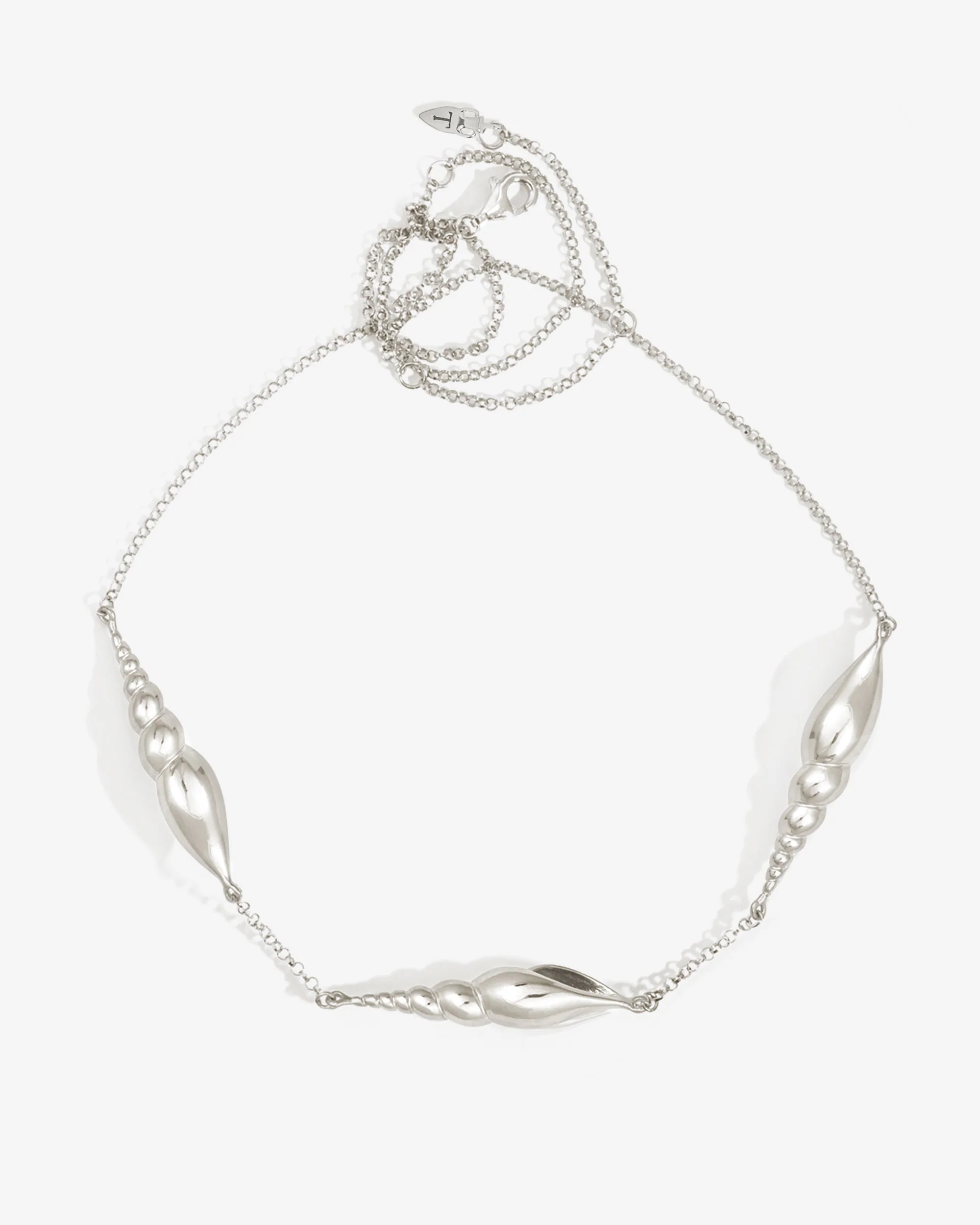 Spire Necklace Silver - Image 4