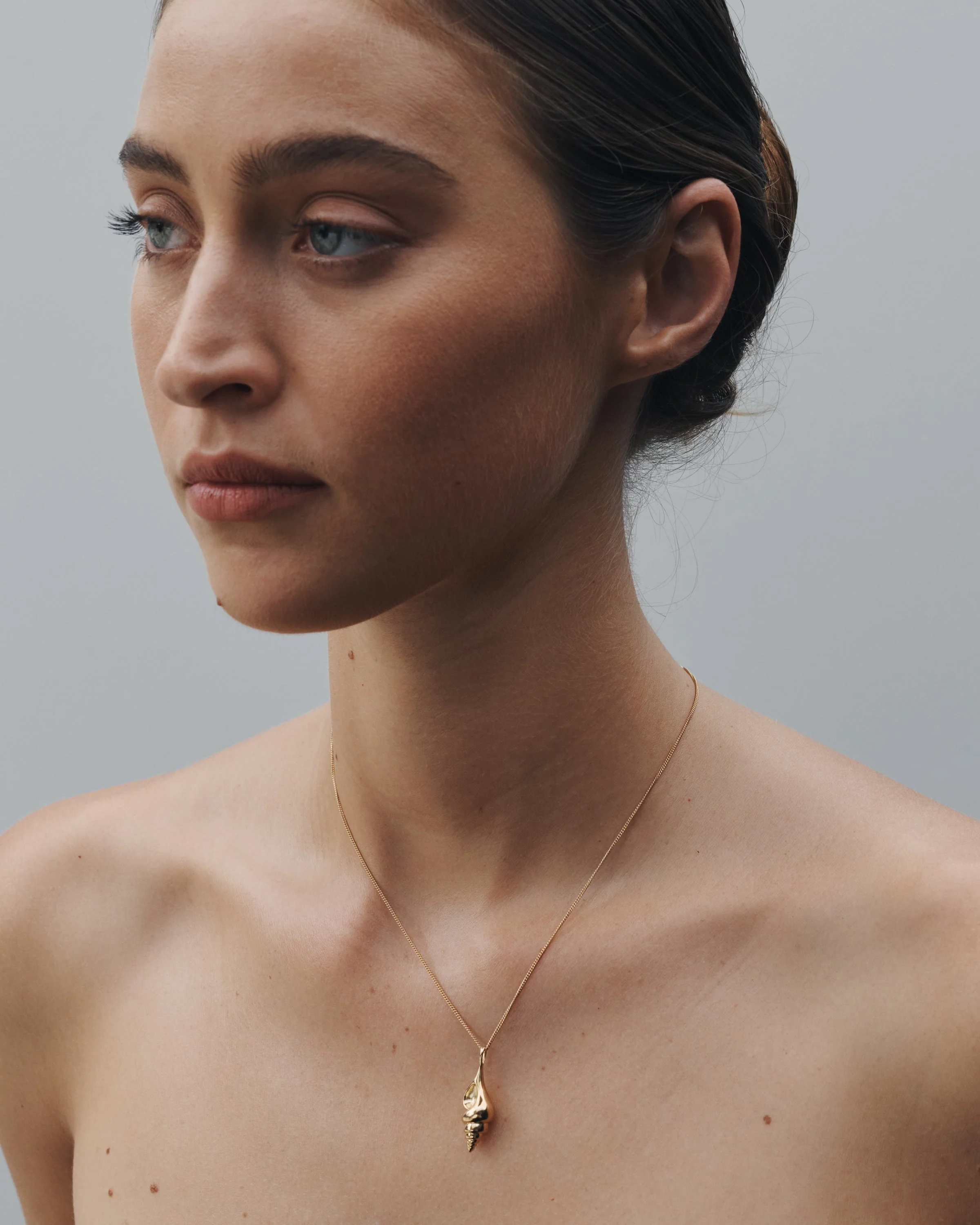 Spire Pendant Necklace Gold Vermeil - Image 3