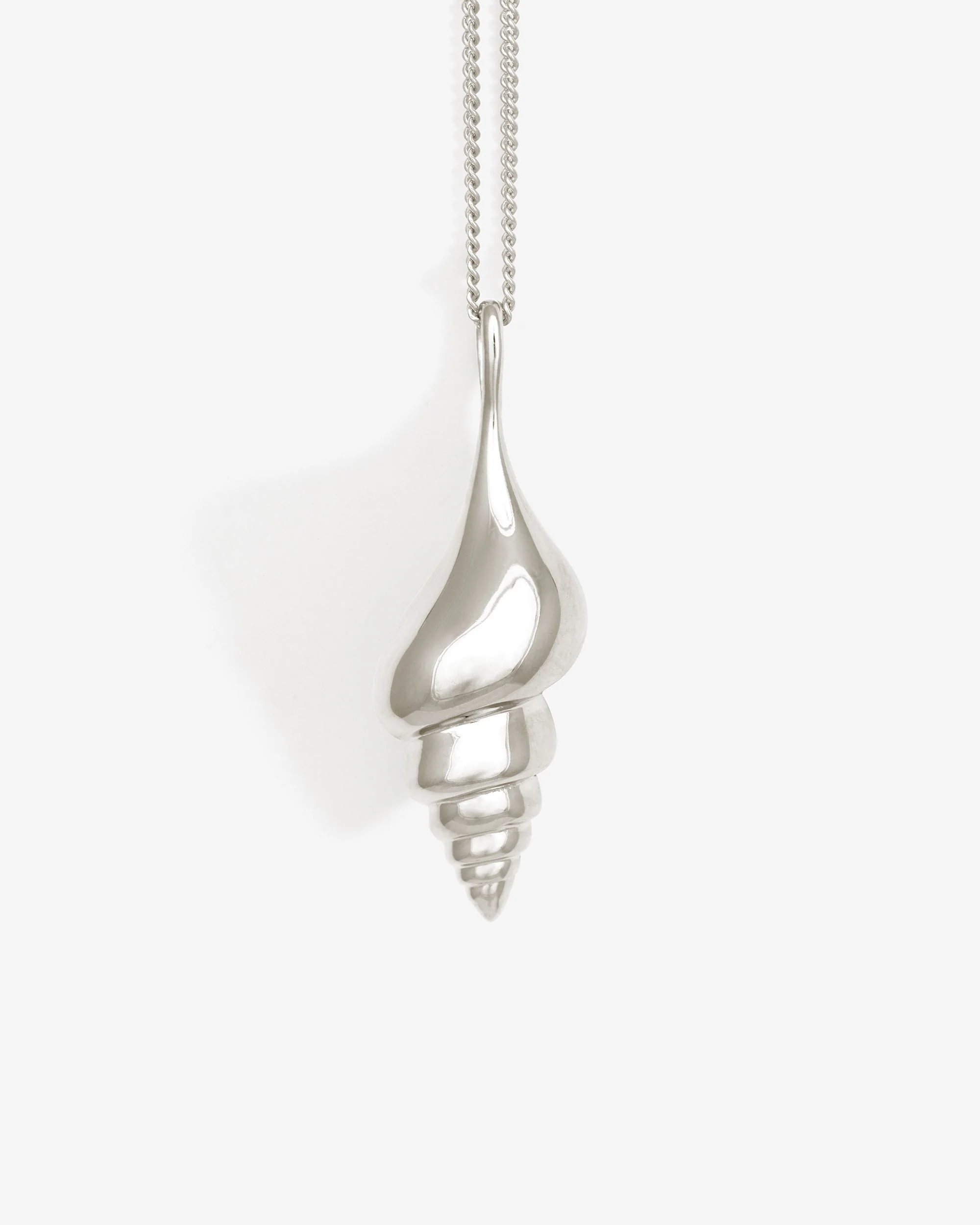 Spire Pendant Necklace Silver