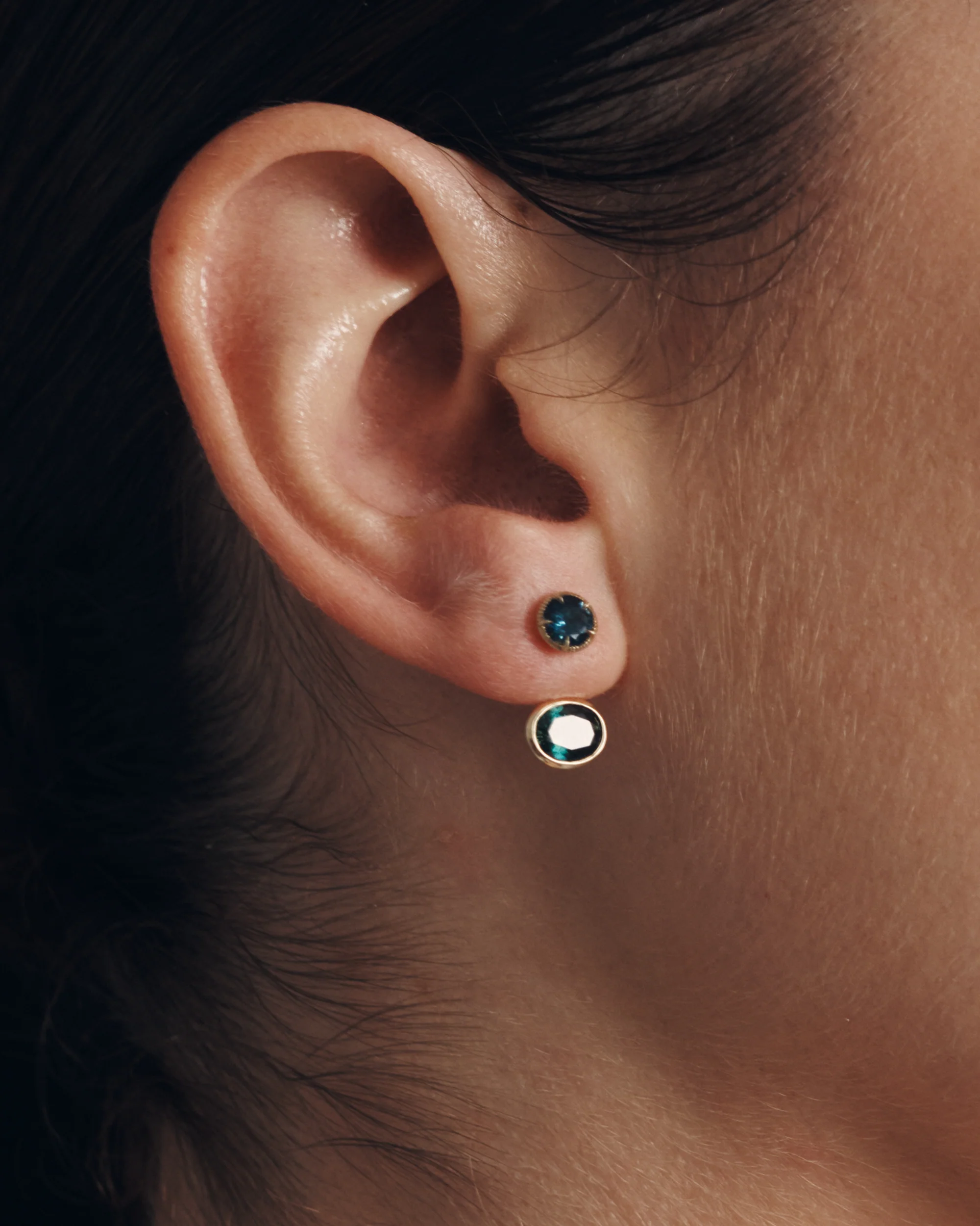 Stella 0.50ct Sapphire Earrings Solid Gold - Image 8