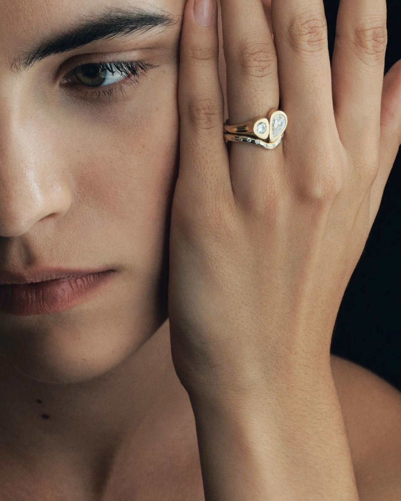 Synergy Arch Ring Diamond Solid Gold - Image 2