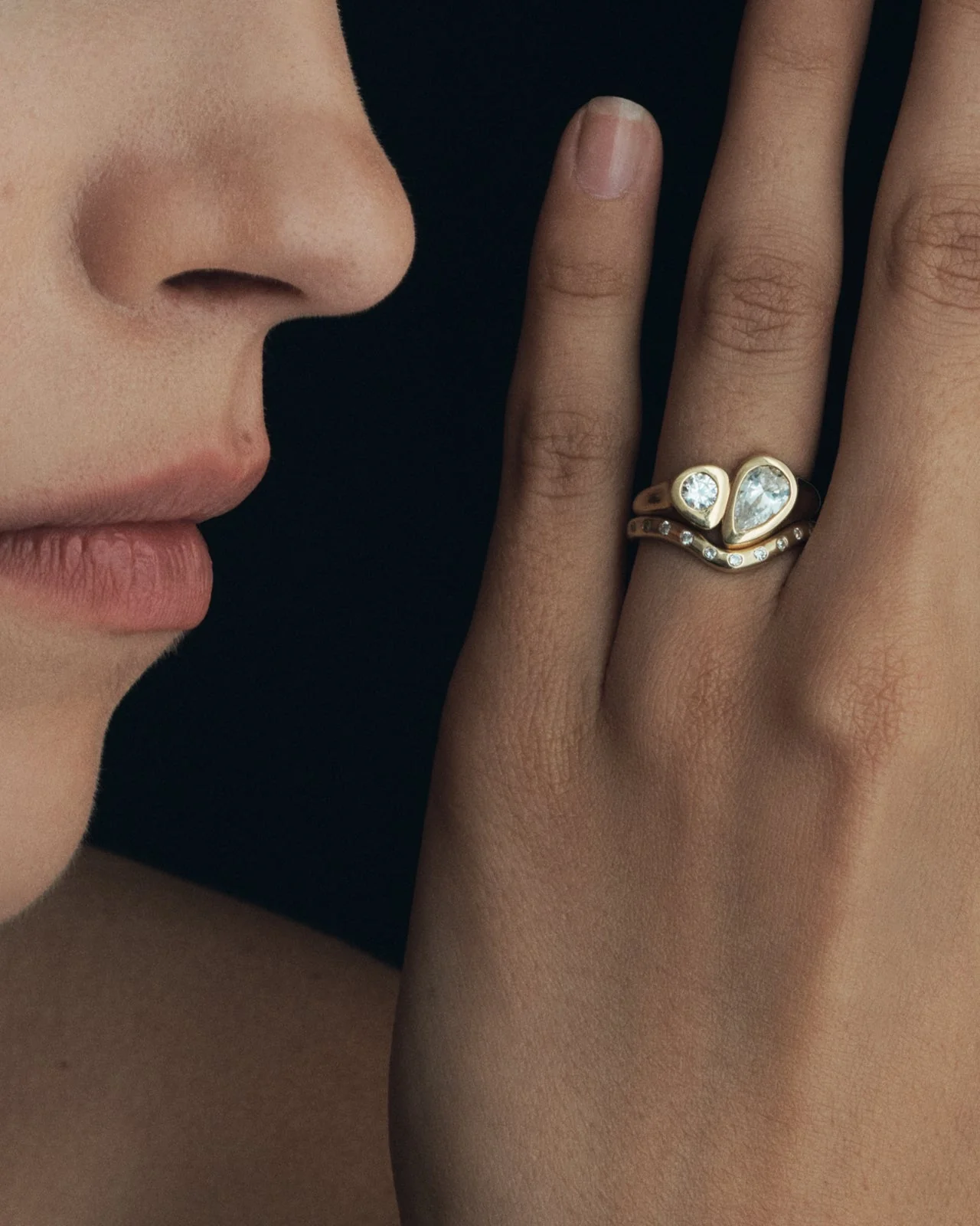 Synergy Arch Ring Diamond Solid Gold - Image 3