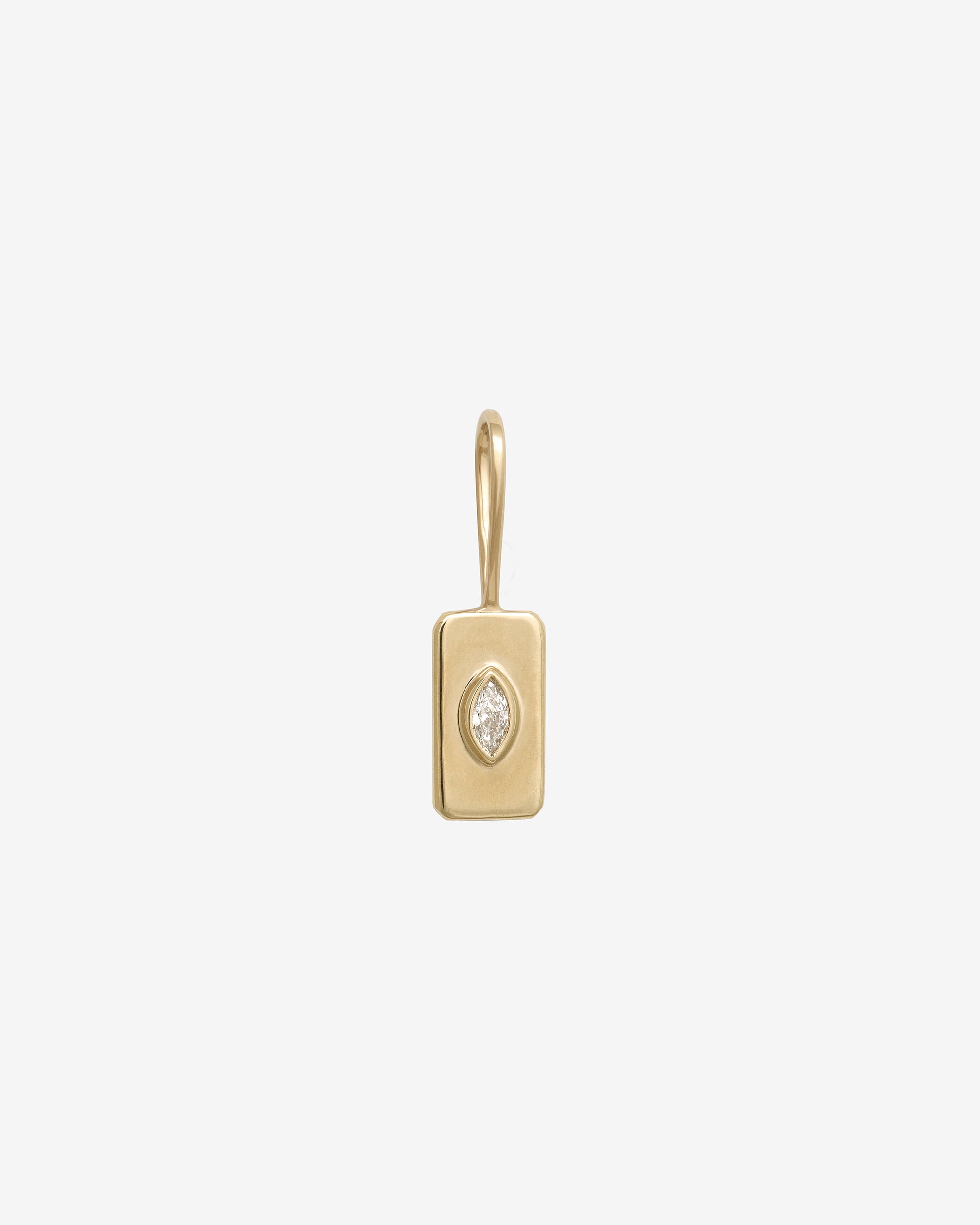 Tarot Pendant Marquise Diamond Solid Gold