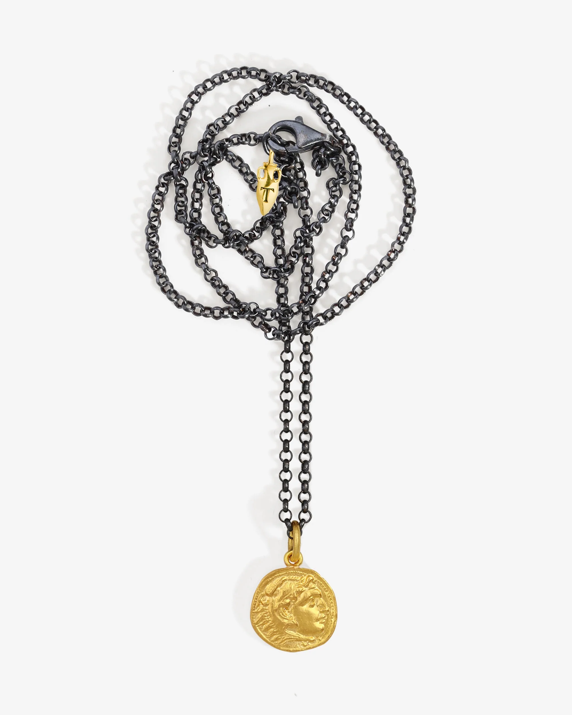 Thrace Coin Necklace Solid Gold - Image 4