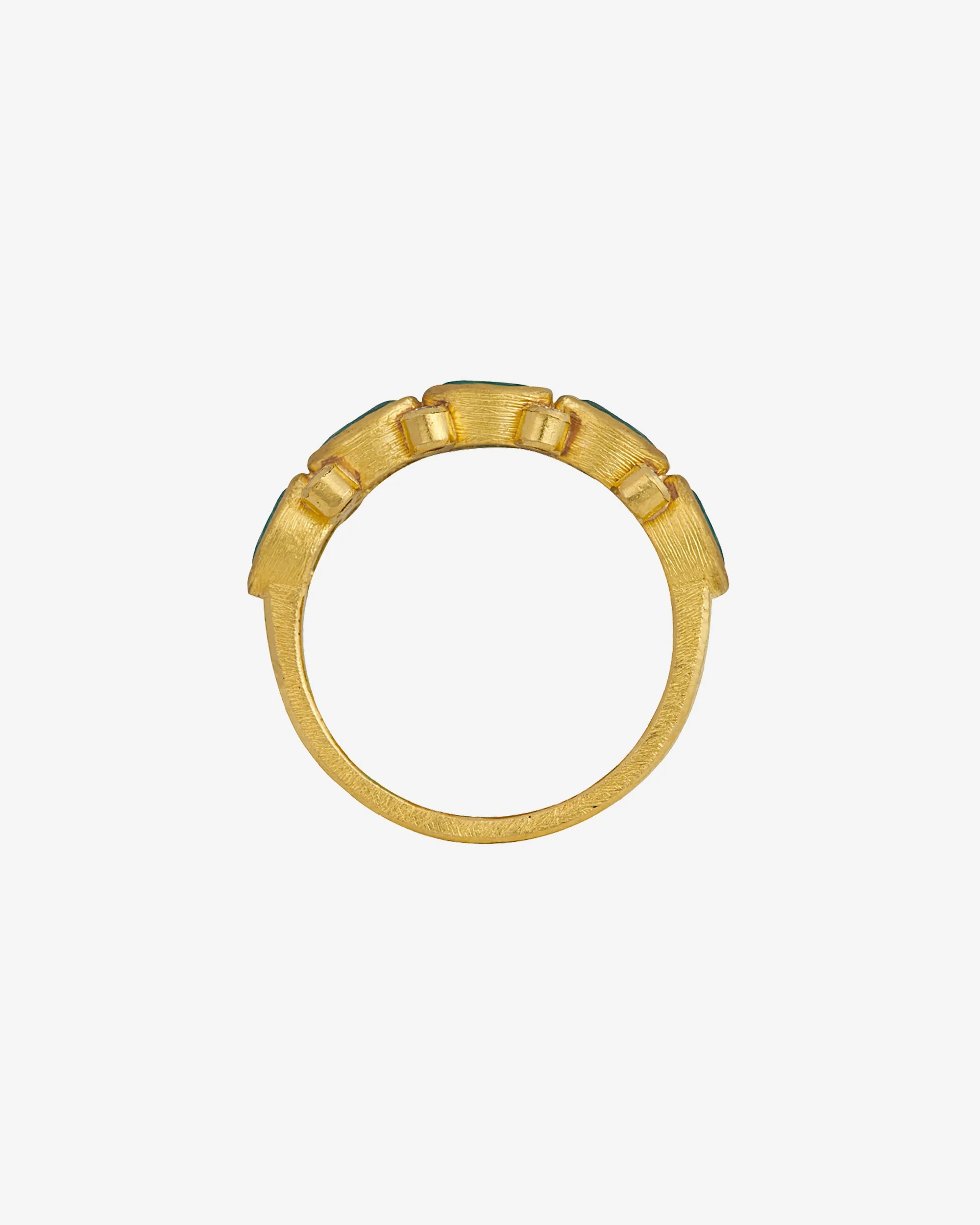 Topkapi Ring Emerald Diamond Solid Gold - Image 5