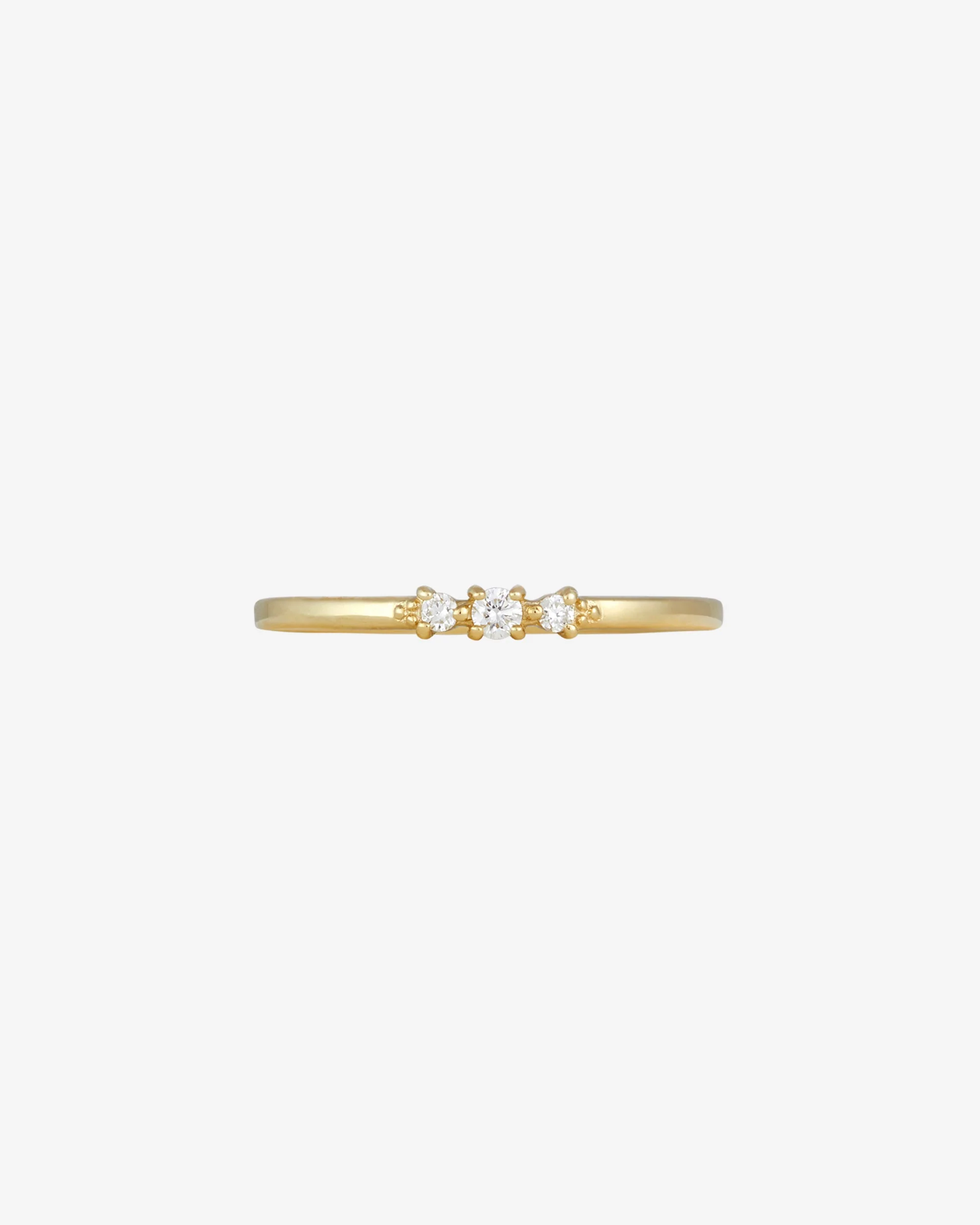 Trine Ring Diamond Solid Gold - Image 3