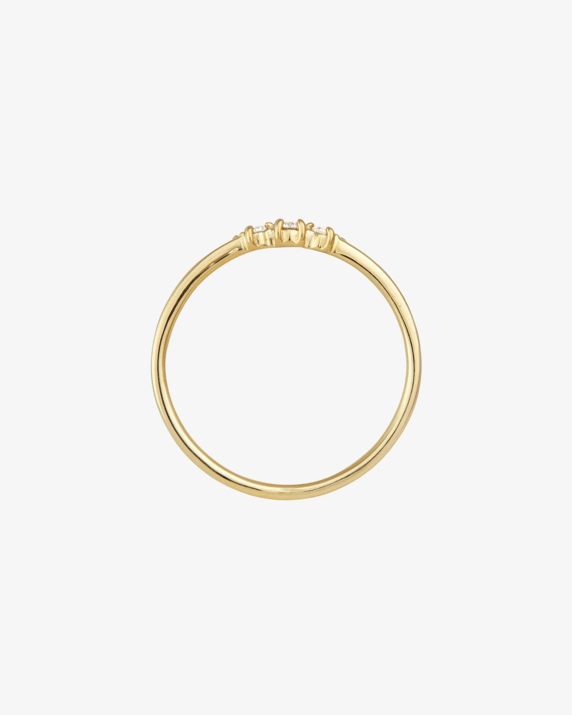 Trine Ring Diamond Solid Gold - Image 4