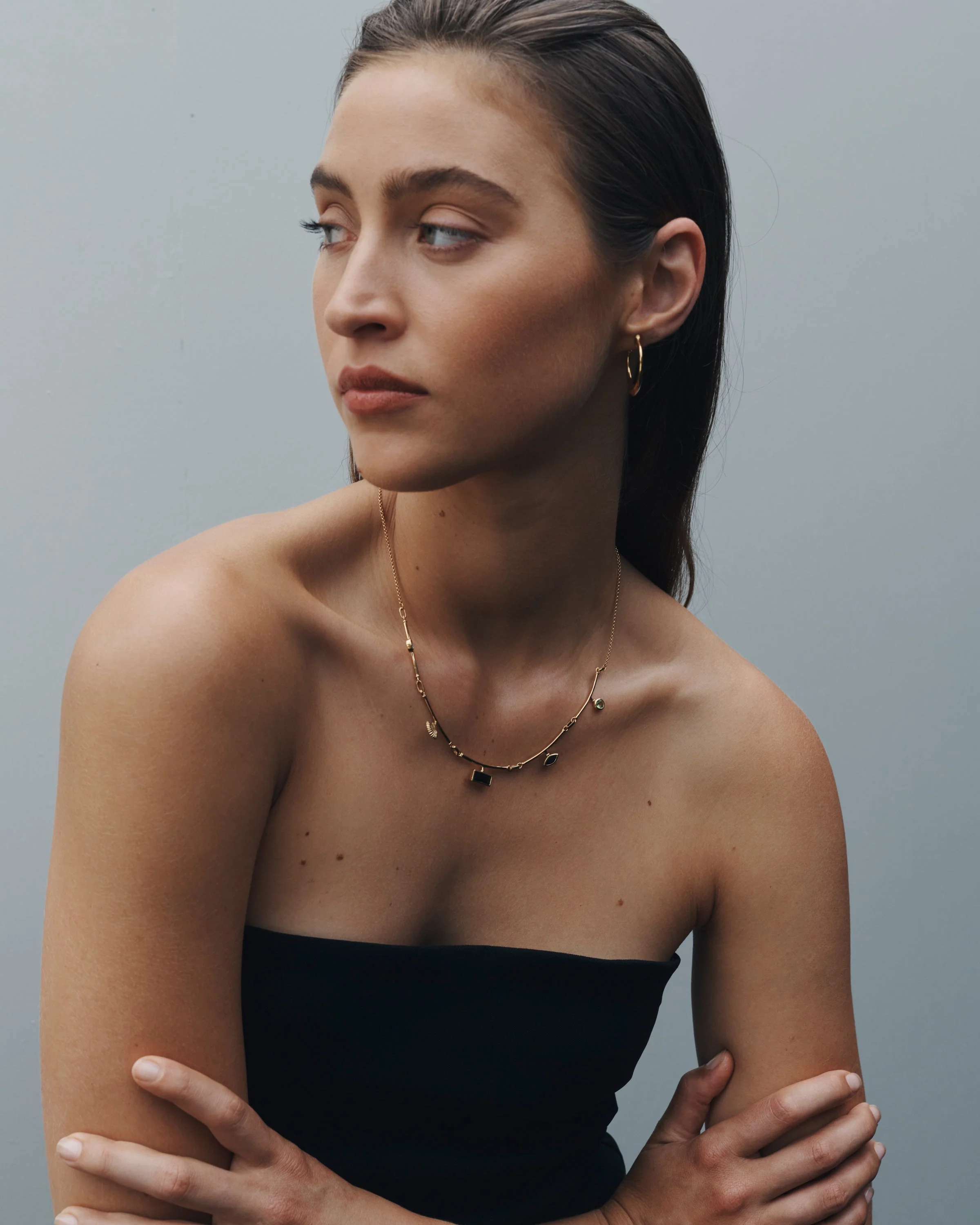 Ula Statement Necklace Gold Vermeil - Image 3