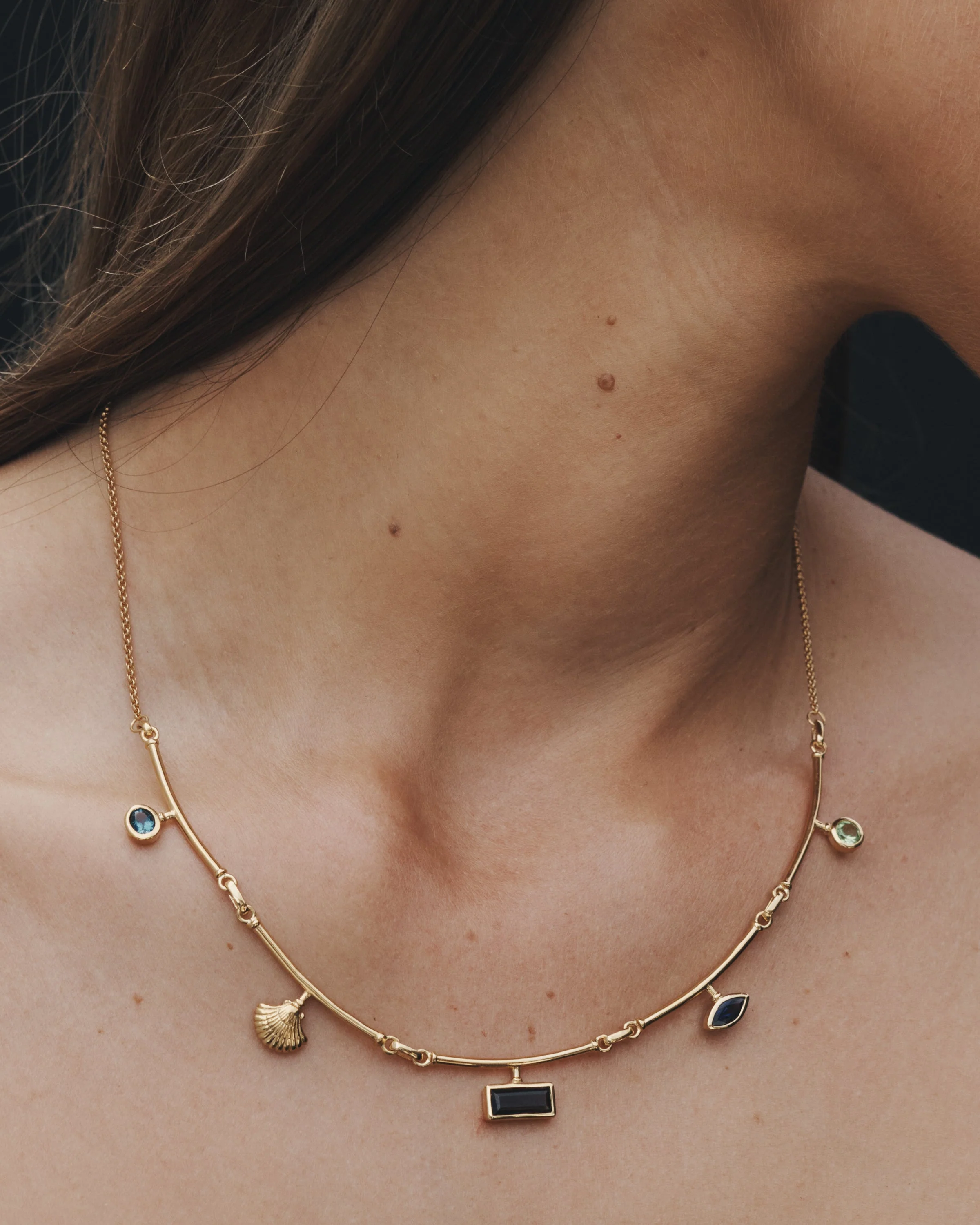 Ula Statement Necklace Gold Vermeil - Image 5