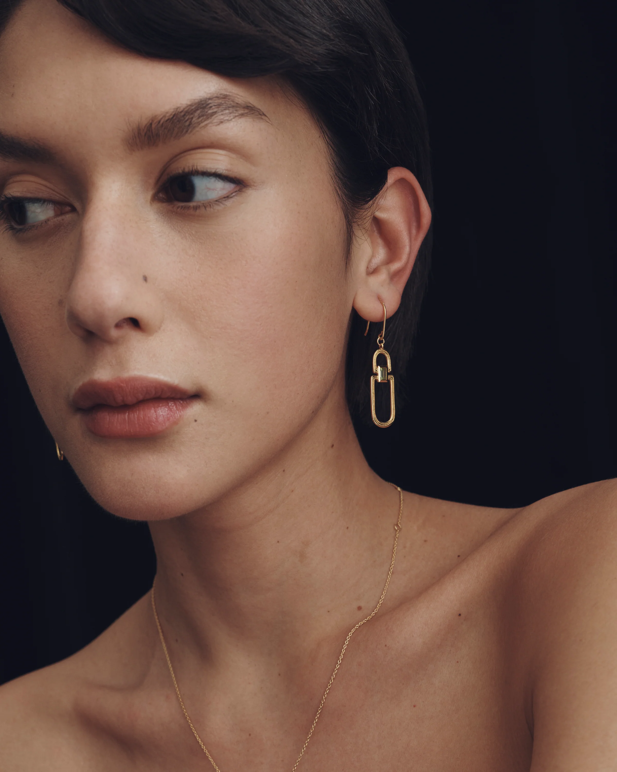 Vault Earrings Gold Vermeil - Image 3