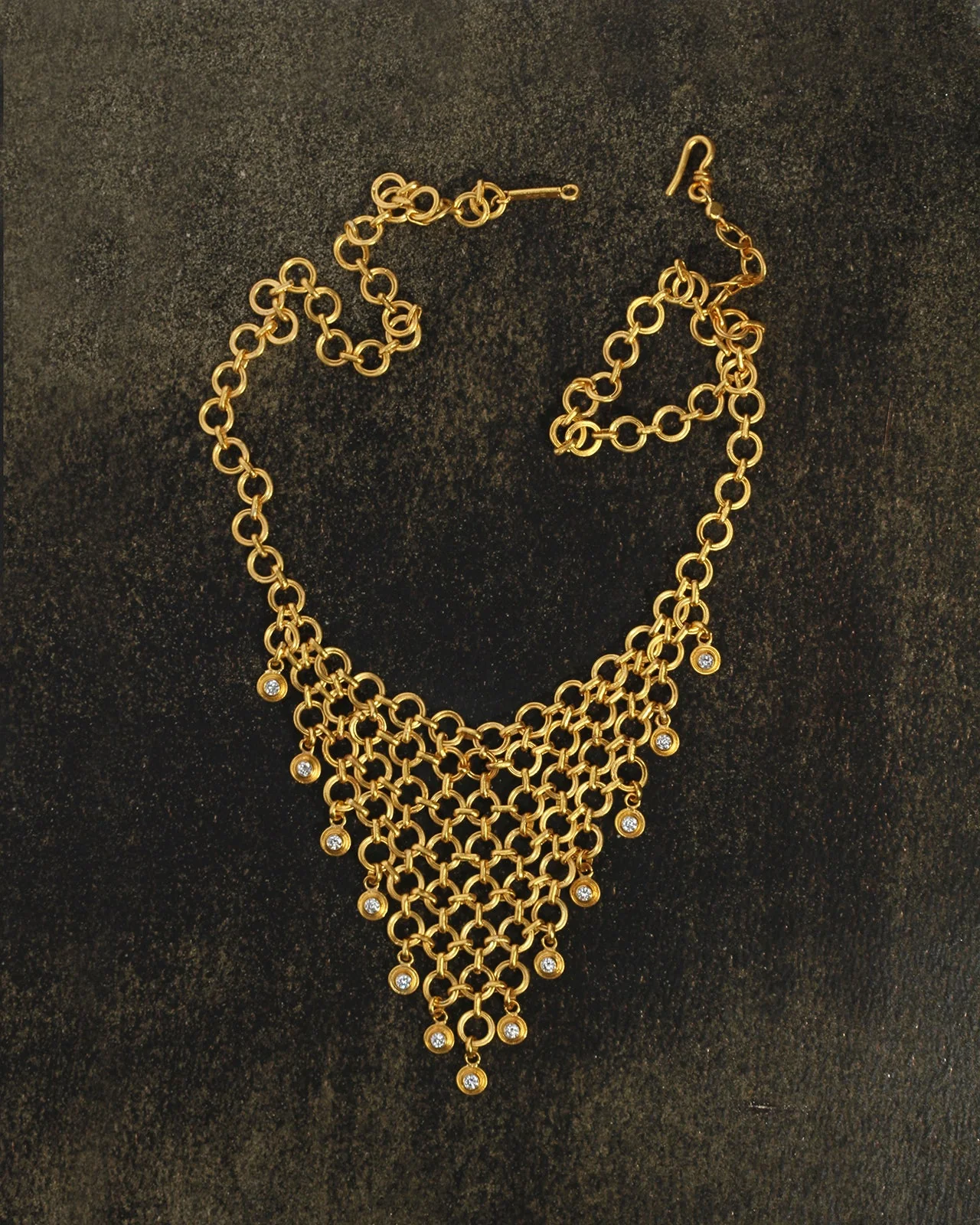 Veil Necklace Diamond Solid Gold - Image 2