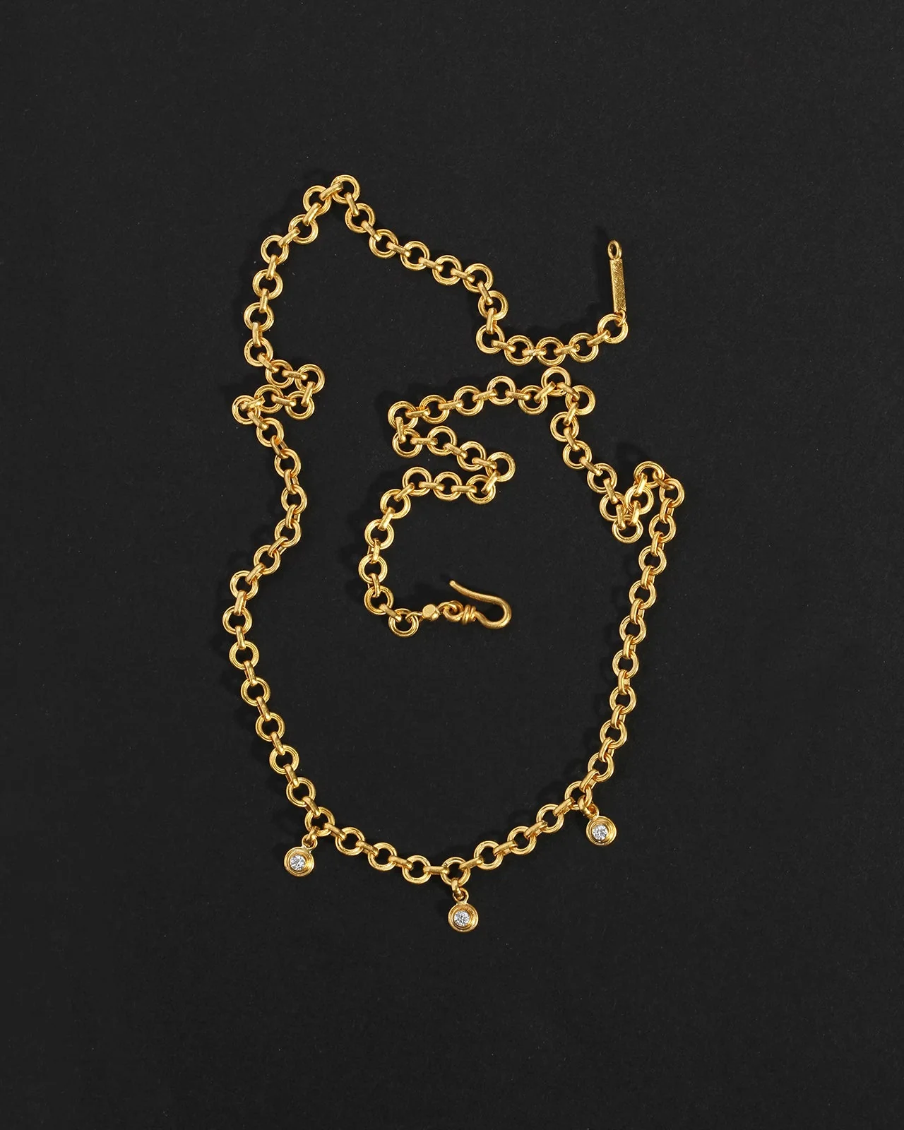 Veil Station Chain Diamond Solid Gold - Image 2