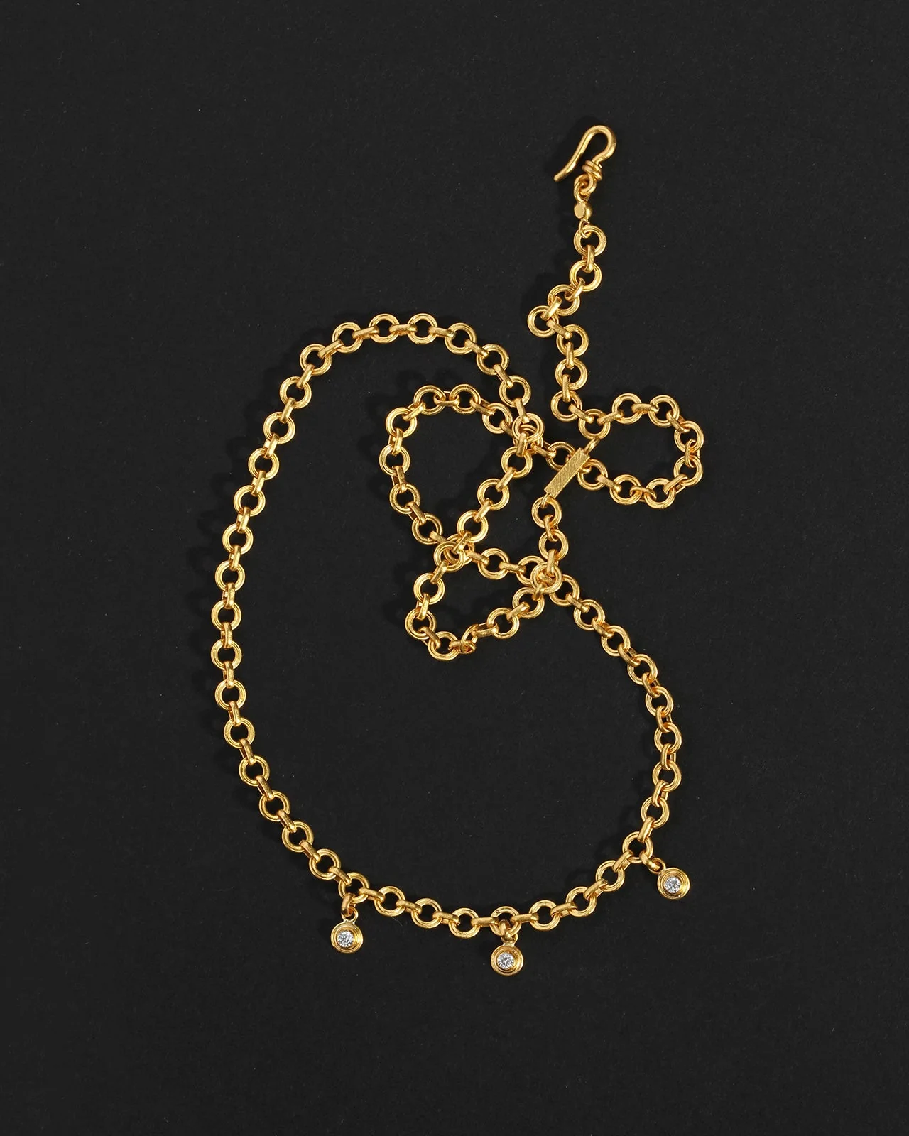 Veil Station Chain Diamond Solid Gold - Image 3