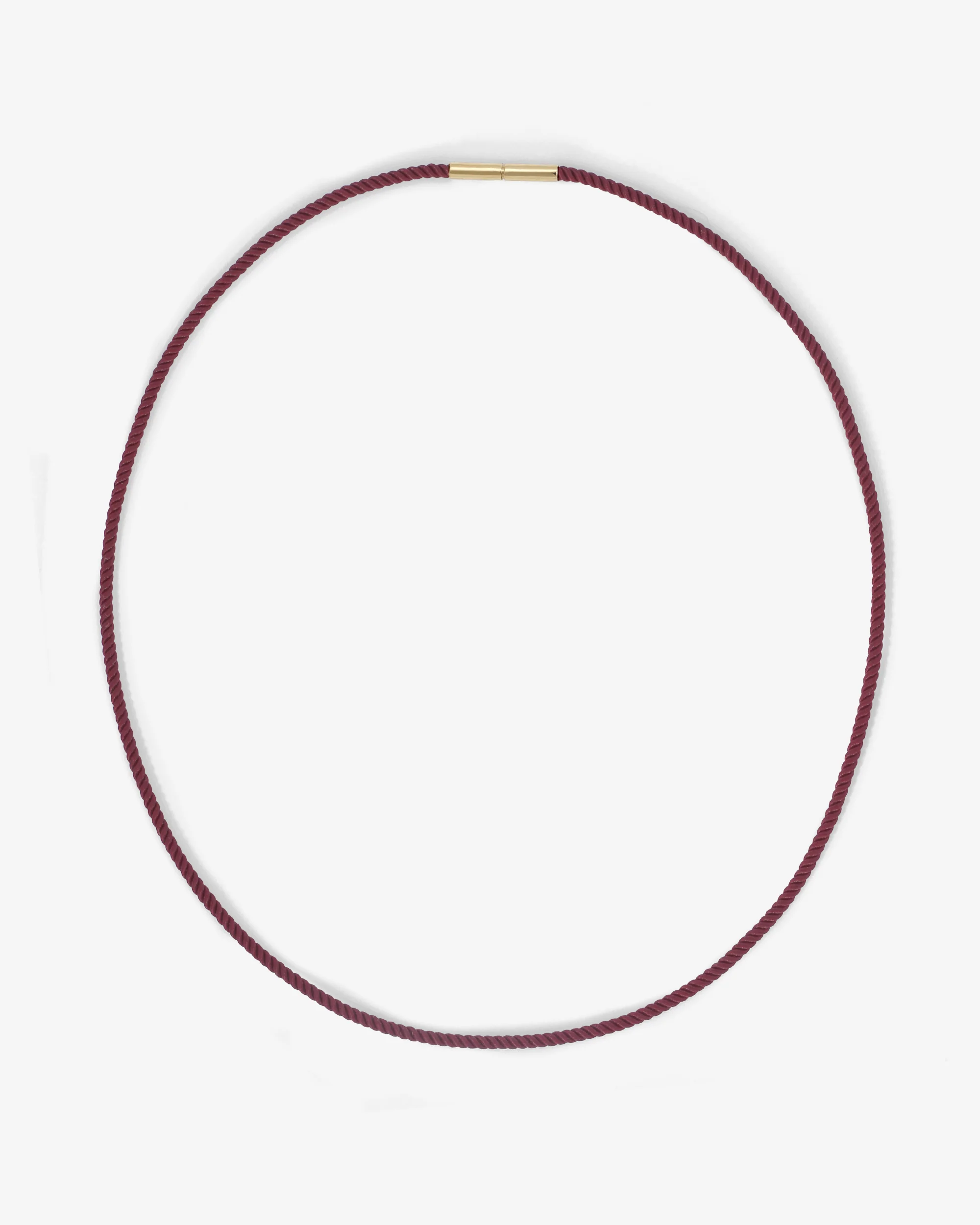 Vella Wine Cord Necklace Solid Gold - Image 3