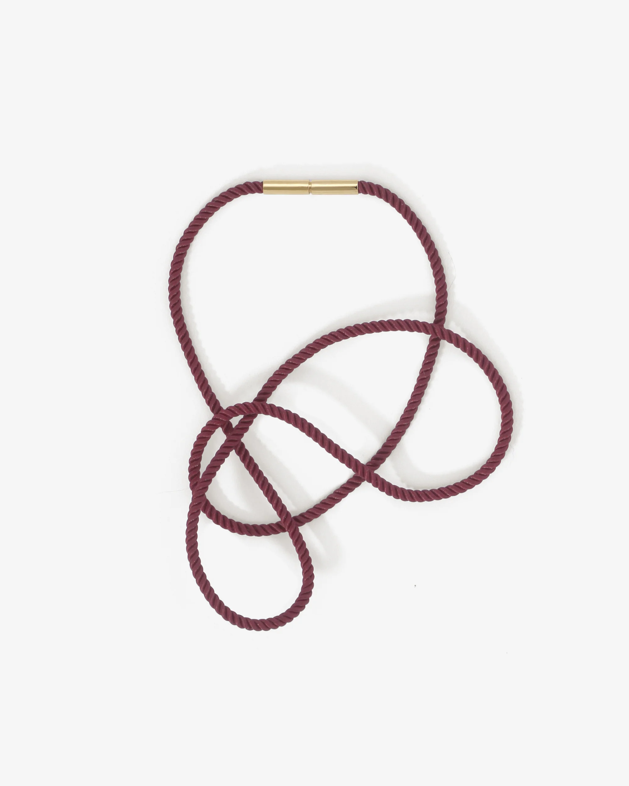 Vella Wine Cord Necklace Solid Gold - Image 4