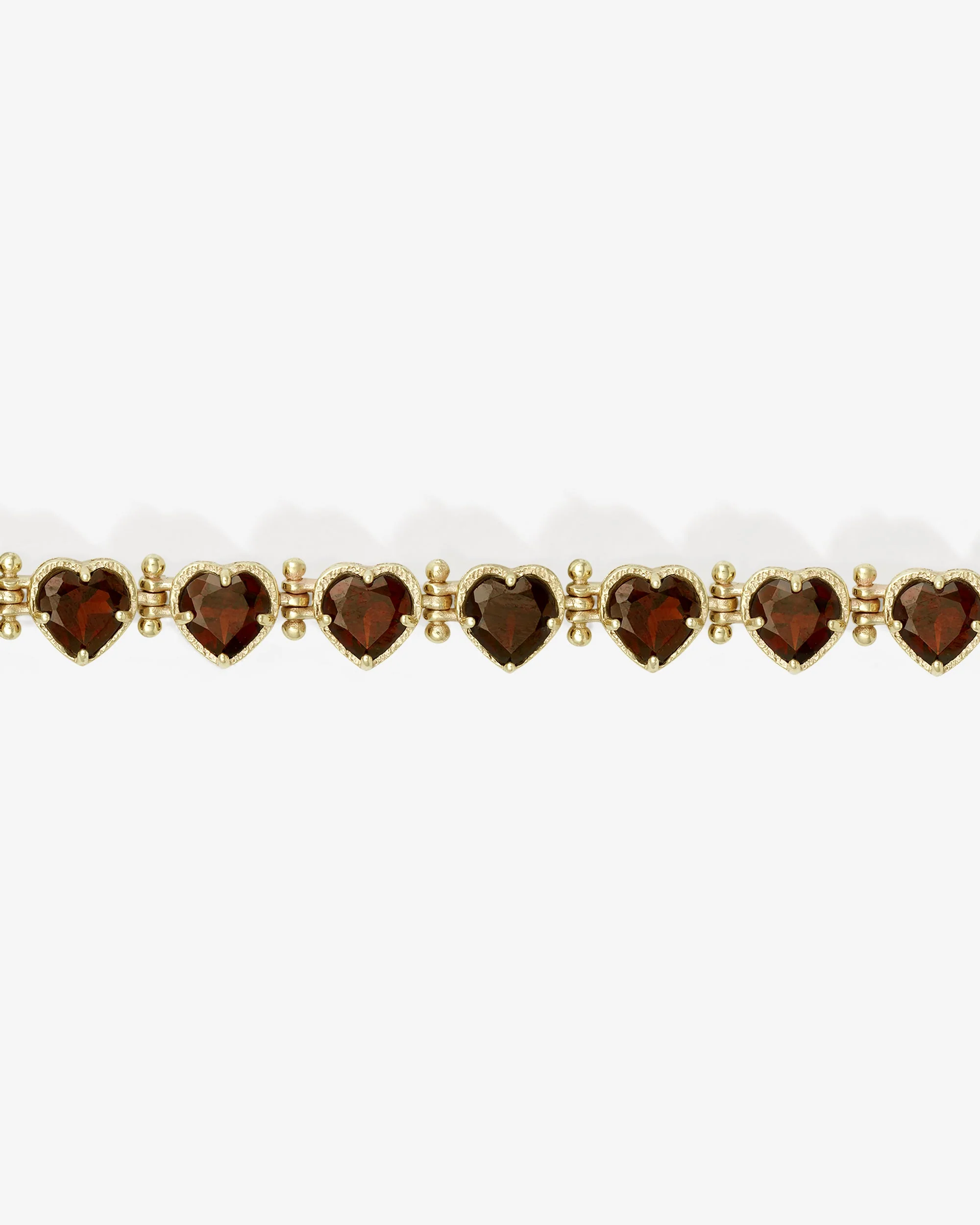 Venus Bracelet Garnet Solid Gold - Image 4