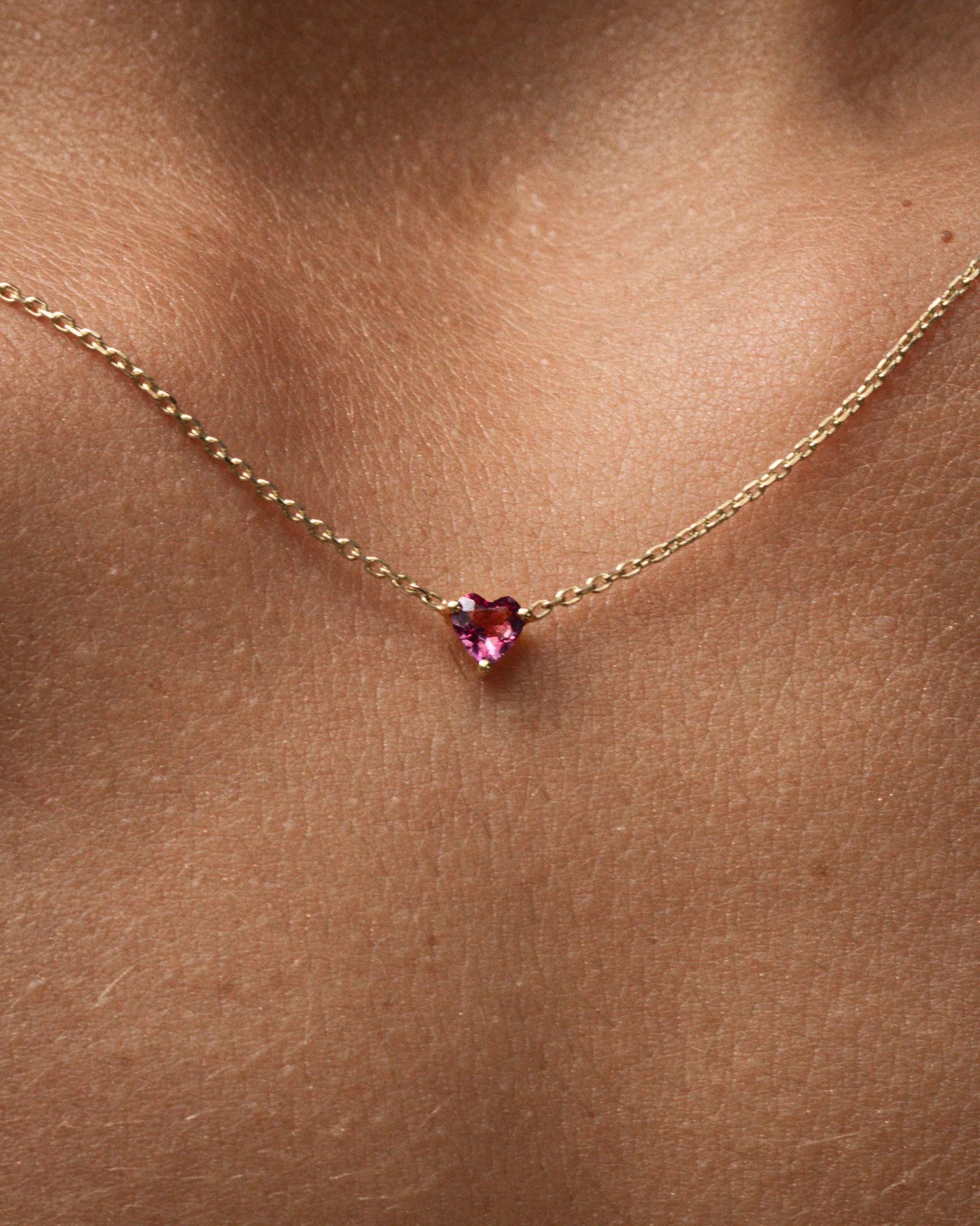 Venus Necklace Tourmaline Solid Gold - Image 2