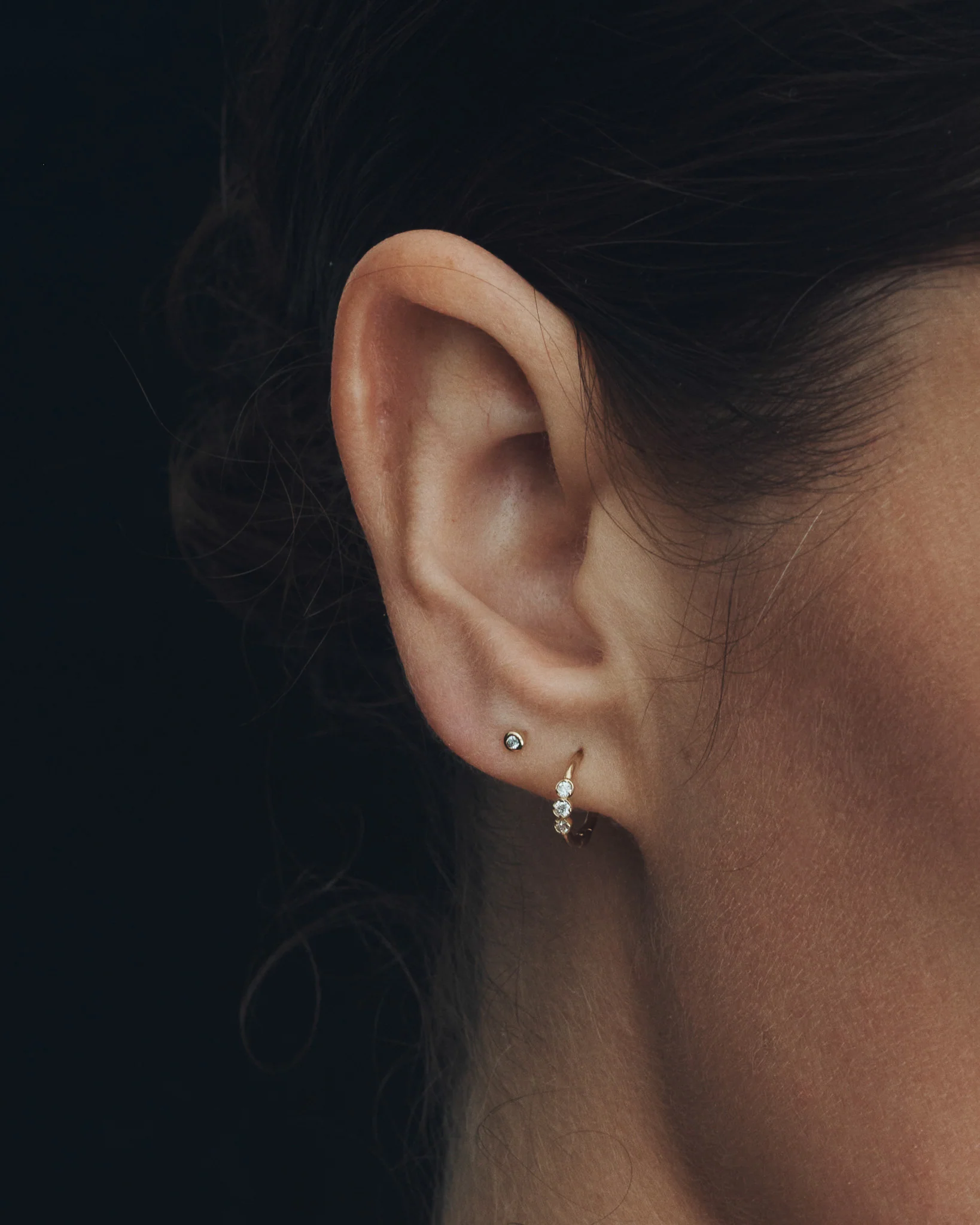 Vesper Single Stud Diamond Solid Gold - Image 2
